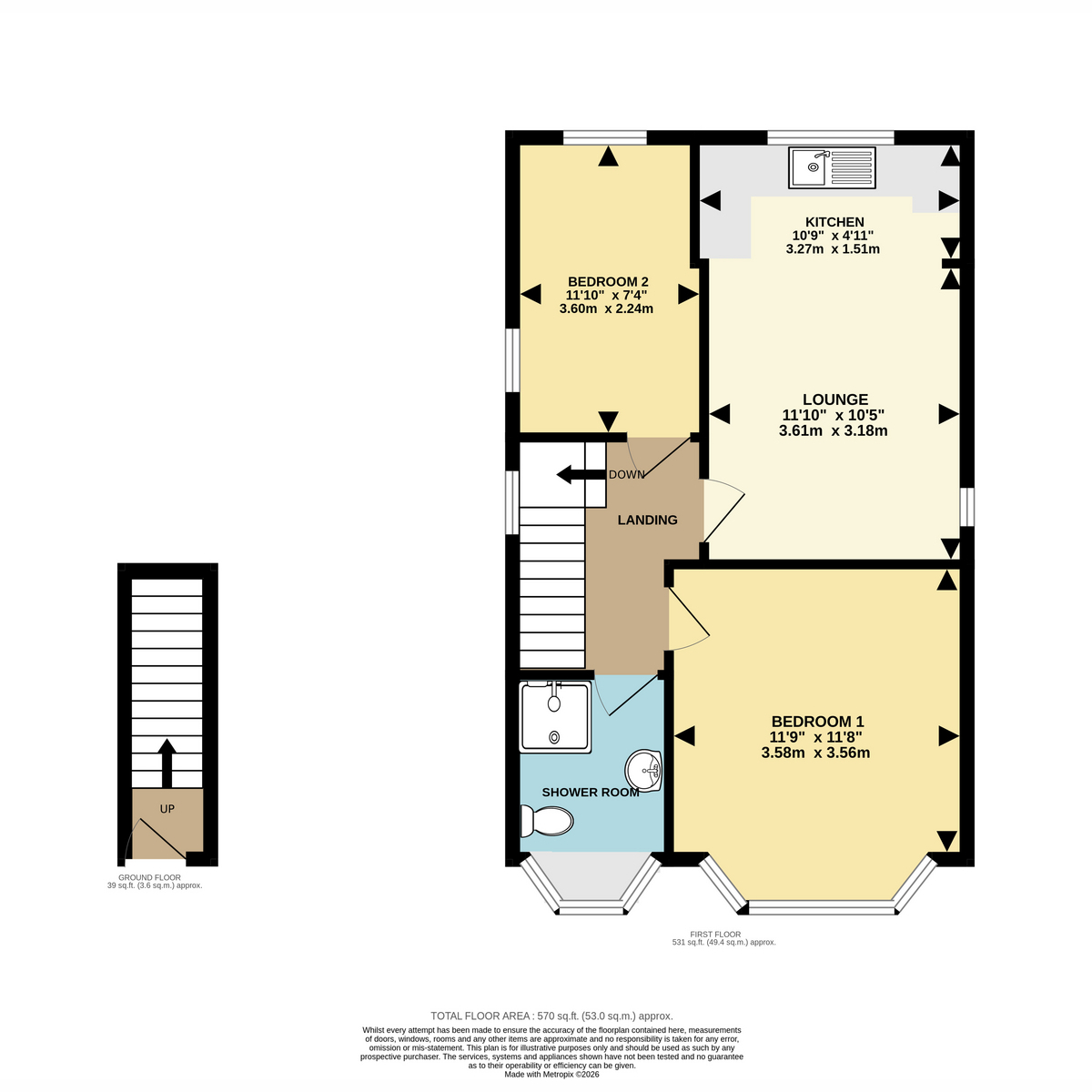 Wimborne Road, Bournemouth floorplan