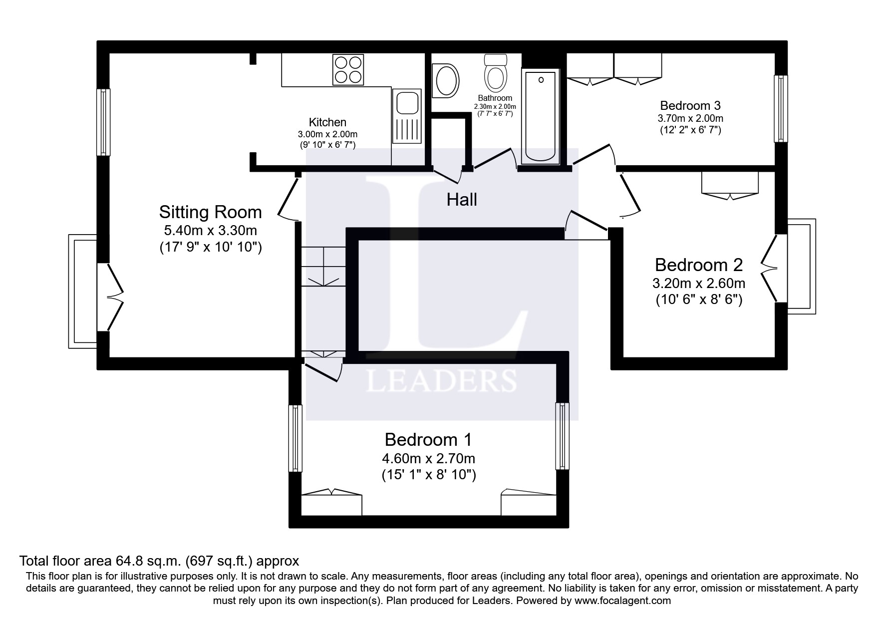 6, Kings Mews, Southsea floorplan