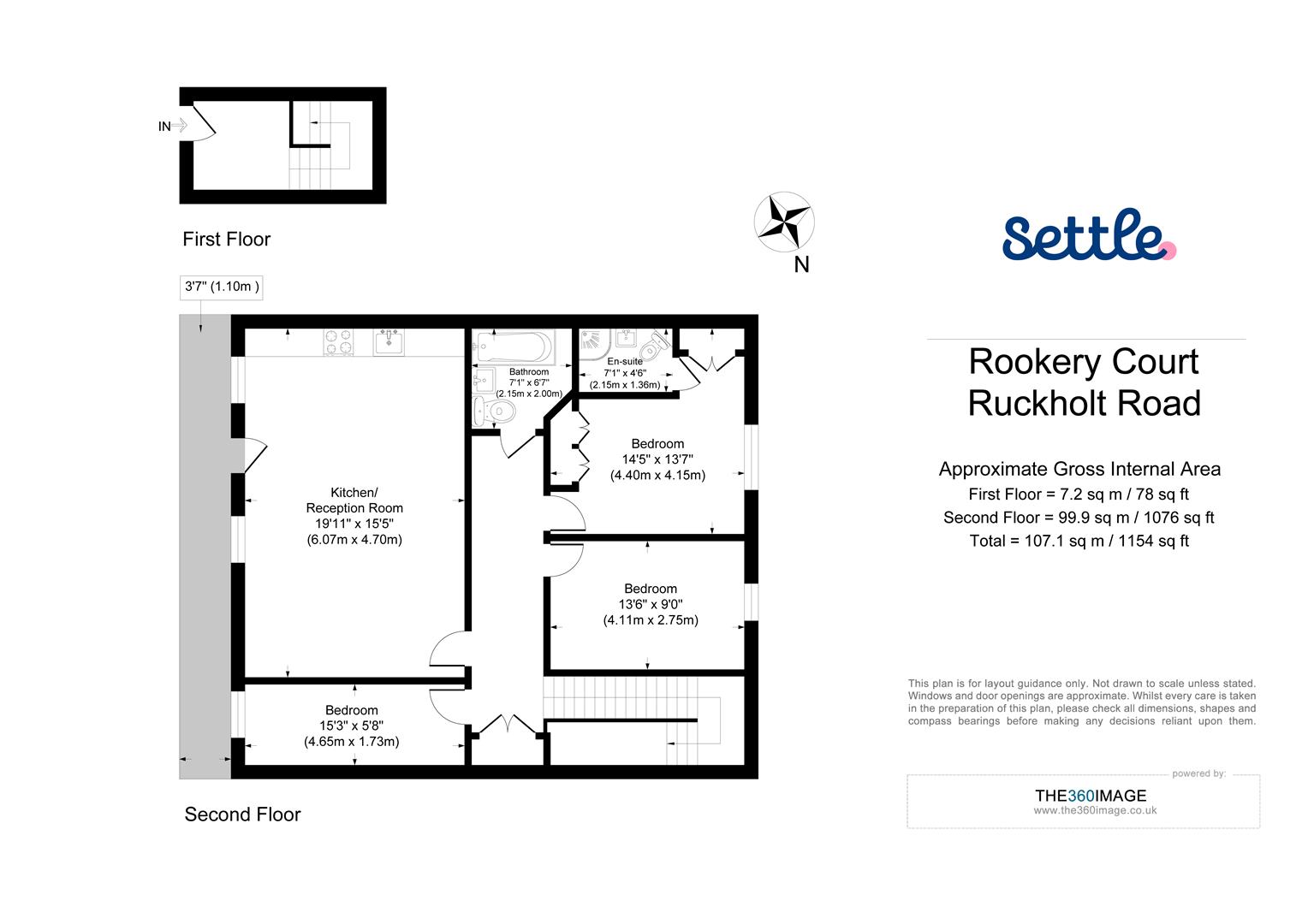 Rookery Court, Flat 12, Ruckholt Road, London floorplan