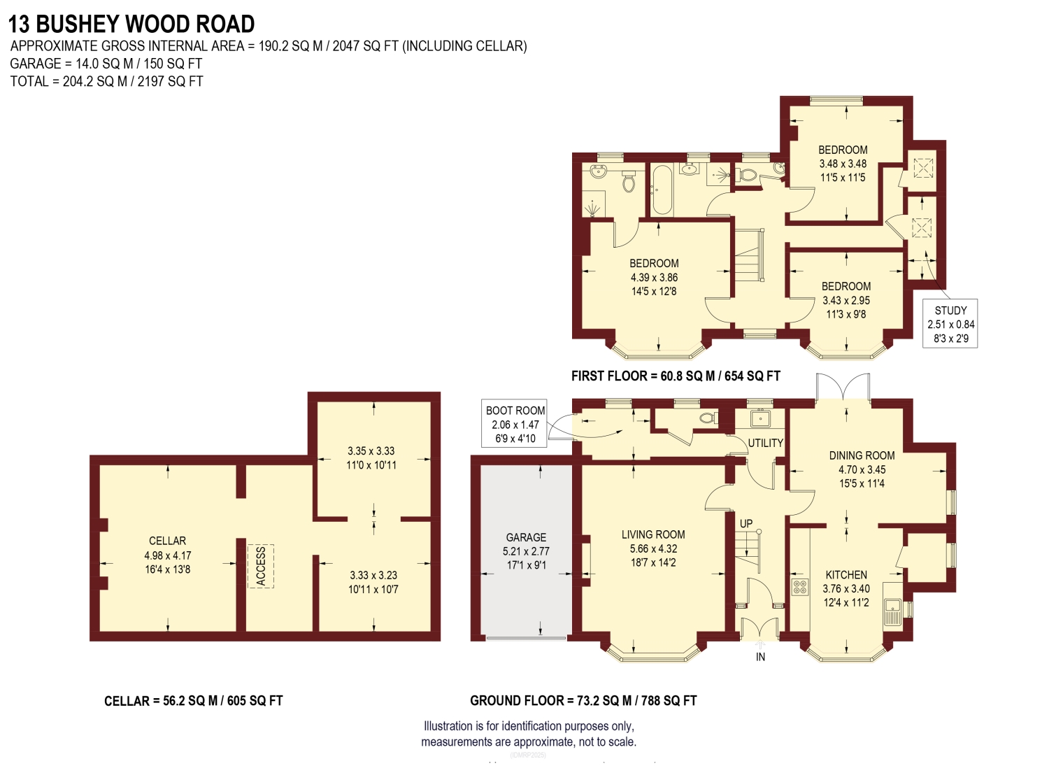 13, Bushey Wood Road, Sheffield floorplan