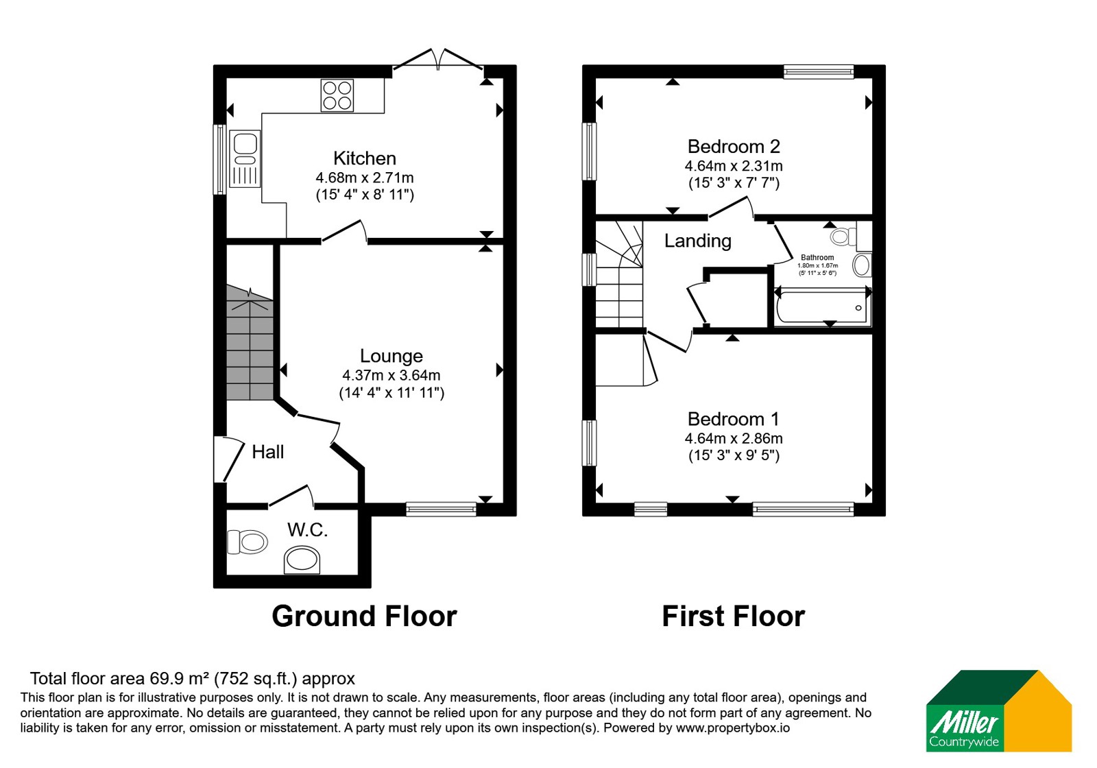 70, Bickland View, Cornwall floorplan