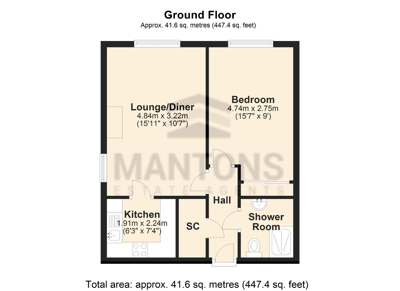37, Hughes Court, Luton floorplan