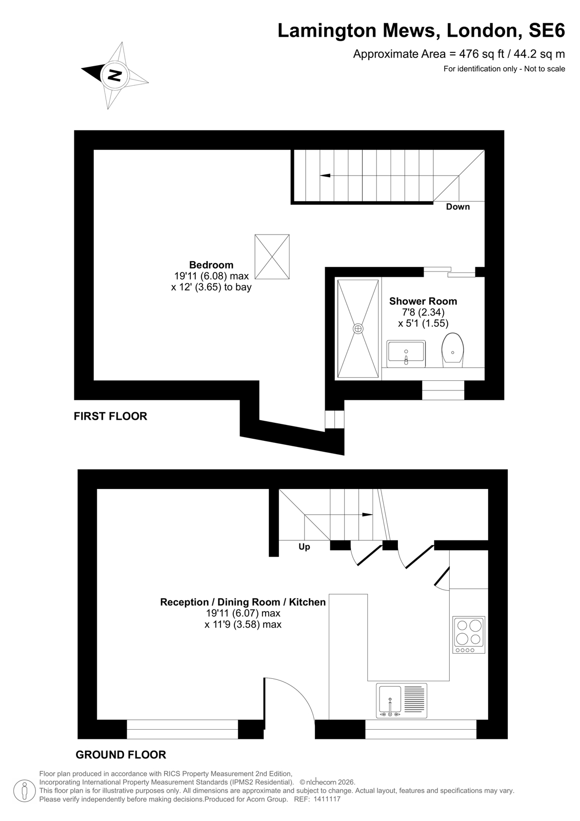 2, Lamington Mews, London floorplan