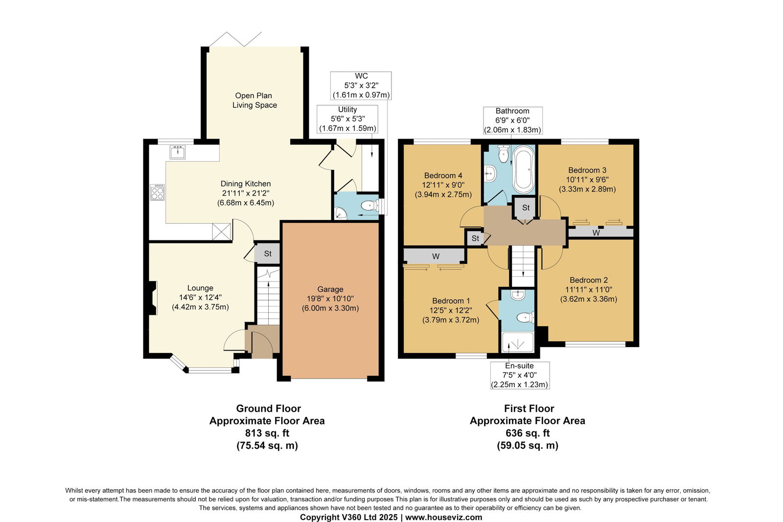 6, Poppy Fields View, Pontefract, WF8 4FQ floorplan