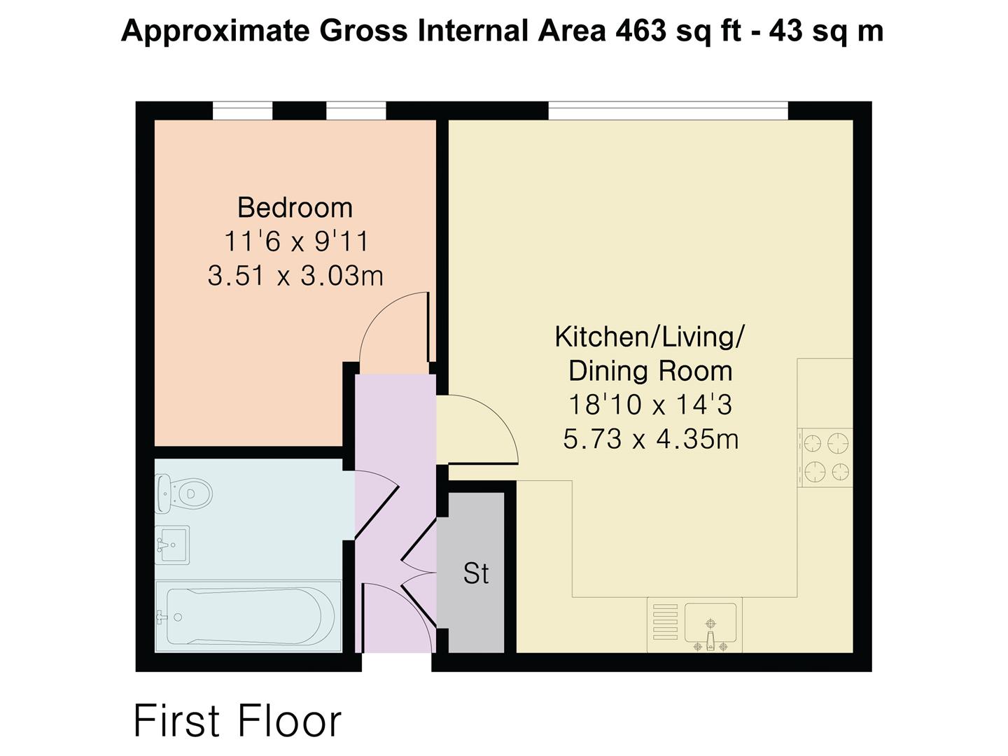 42 Hansell Gardens, Hedley Road, St. Albans floorplan