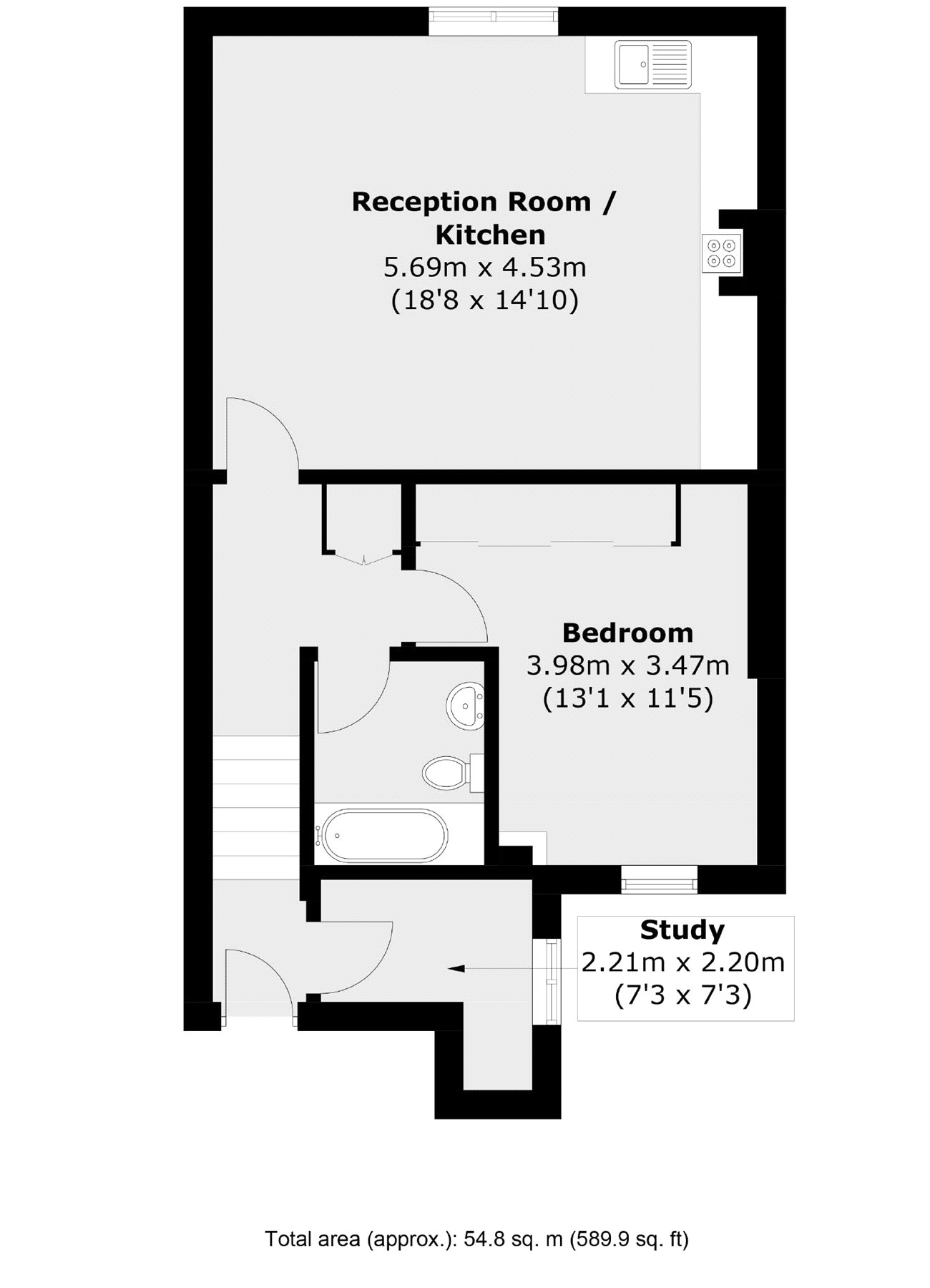 9b, Brighton Road, Surbiton floorplan