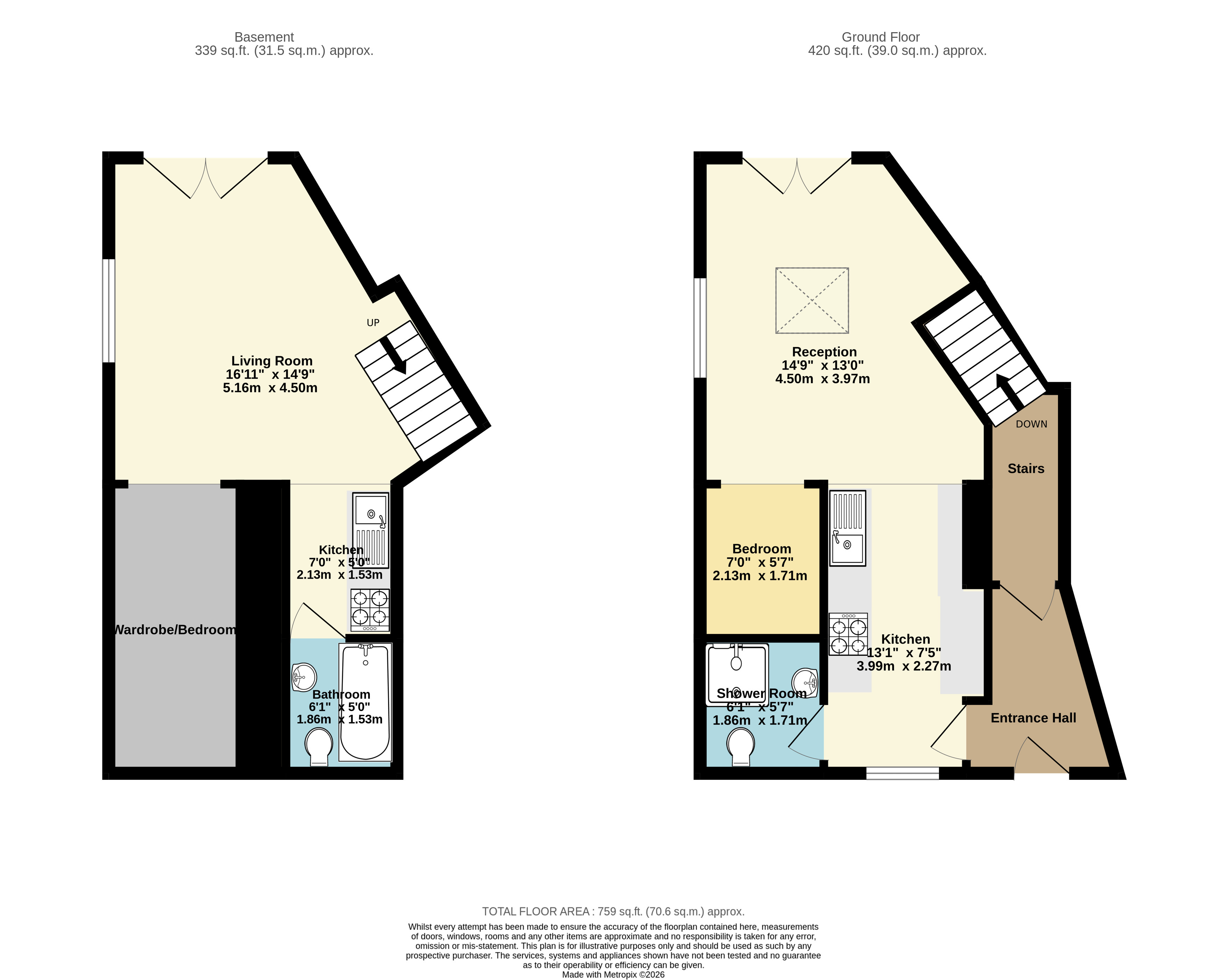 45, Picton Street, Bristol floorplan