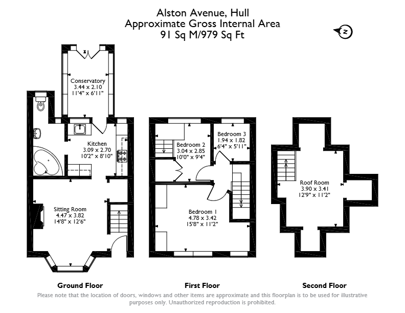 Alston Avenue, Hull floorplan