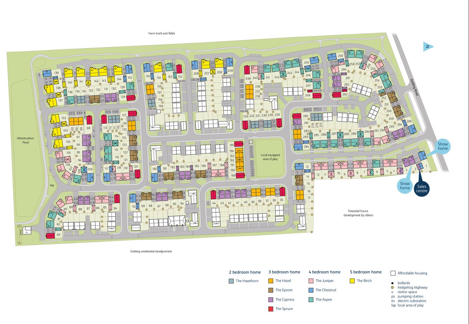 "Cypress" at Gidding Road, Sawtry, Huntingdon PE28, 3 bedroom detached