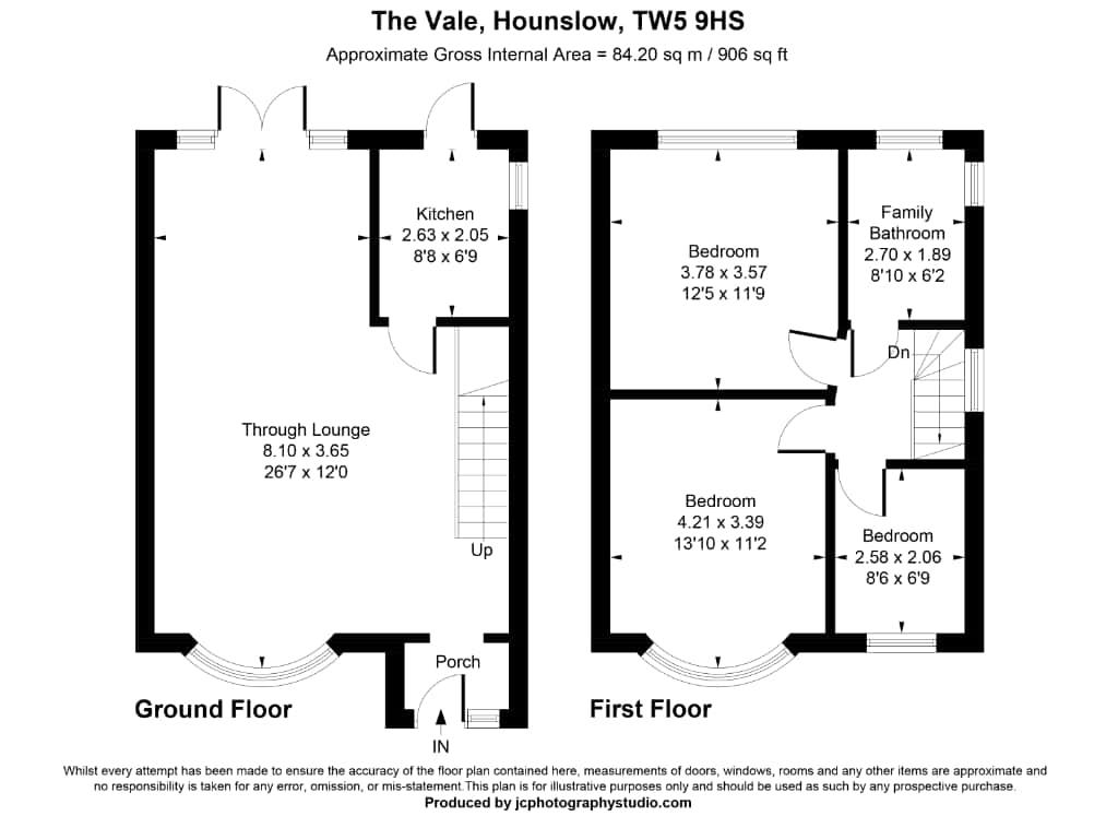 61, The Vale, Hounslow floorplan