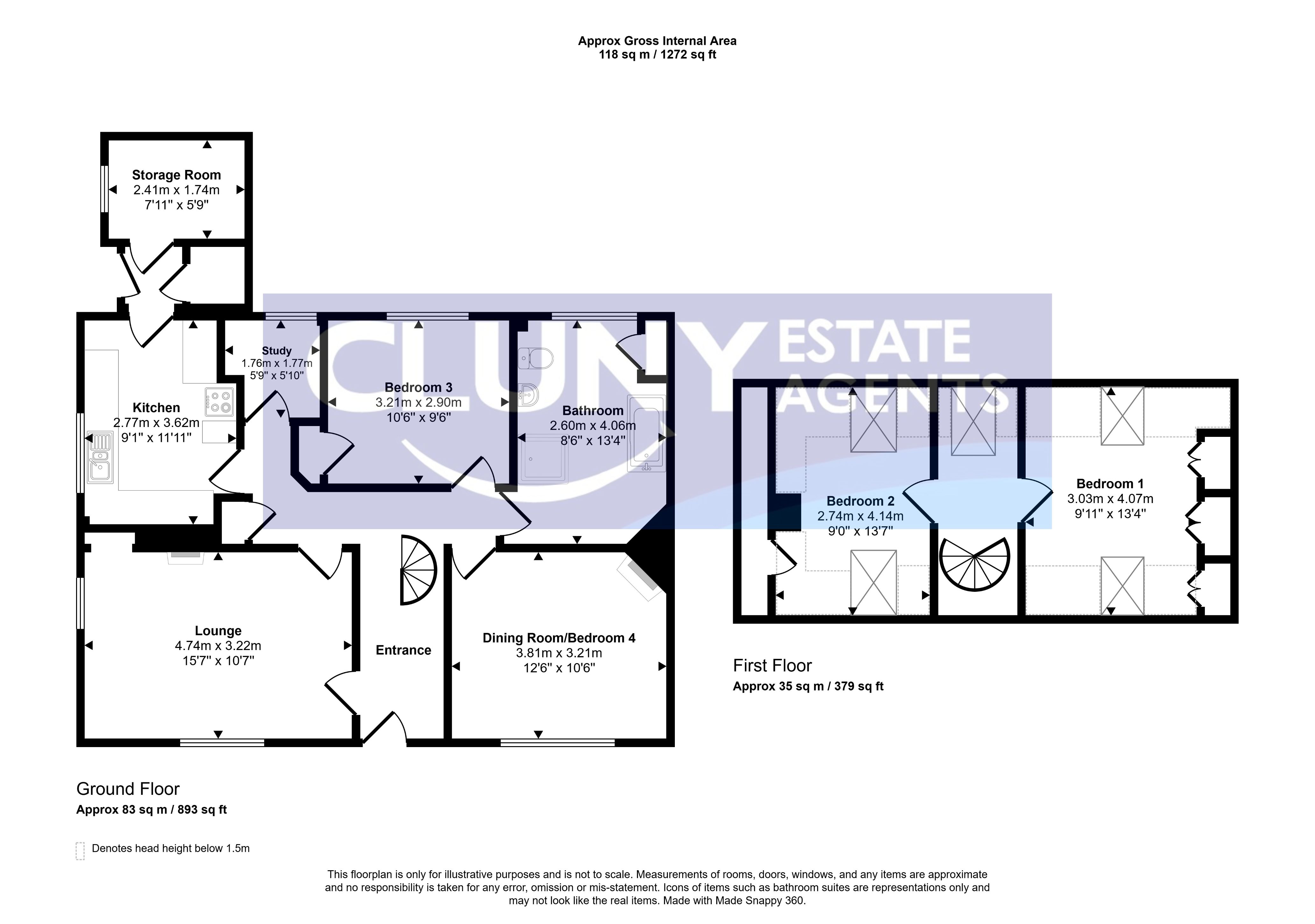 4, County Houses, Elgin floorplan