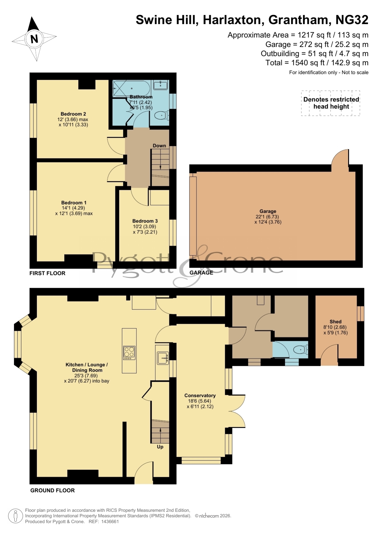 19, Swine Hill, Grantham floorplan