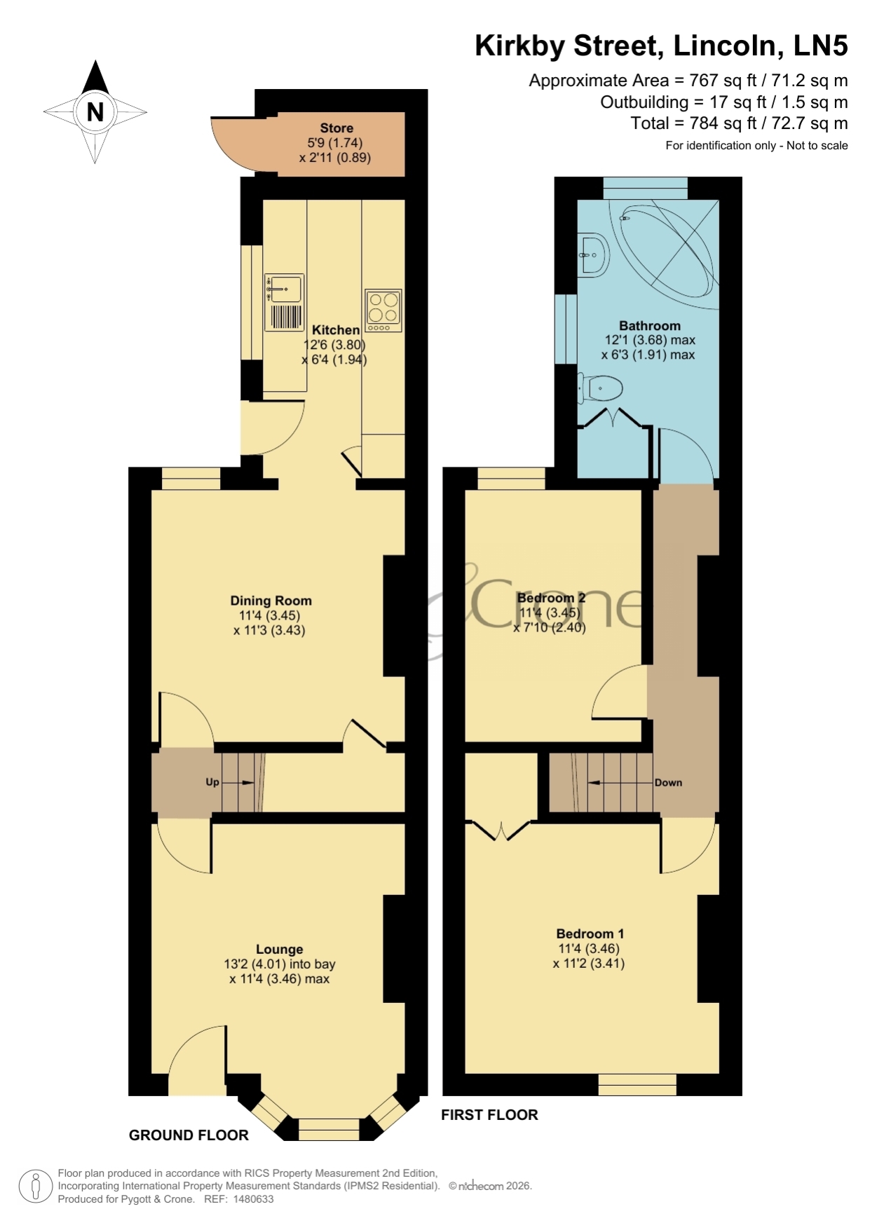 90, Kirkby Street, Lincoln floorplan