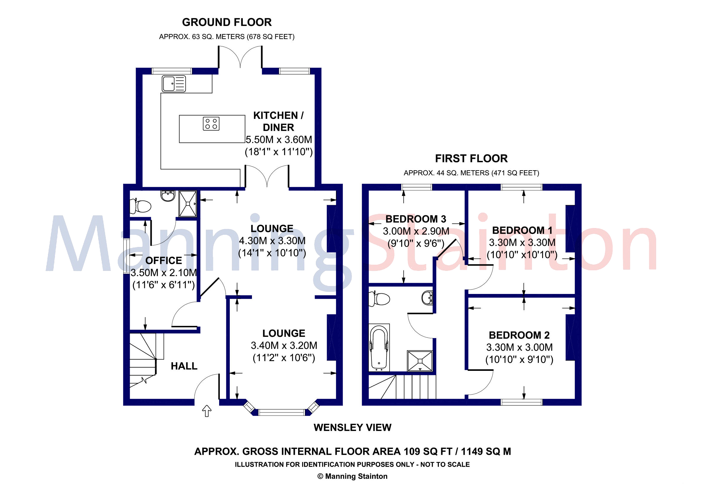 Wensley View, Leeds LS7, 3 bedroom semidetached house for sale