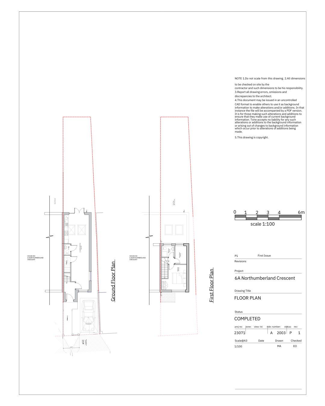 6A, Northumberland Crescent, London floorplan