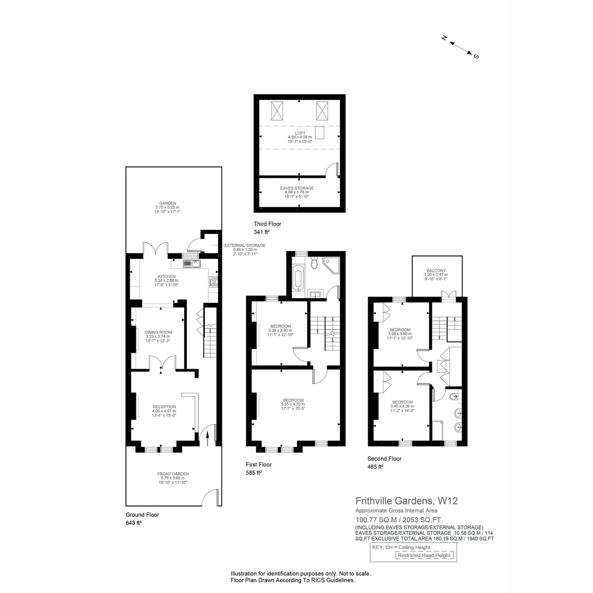 90, Frithville Gardens, London floorplan