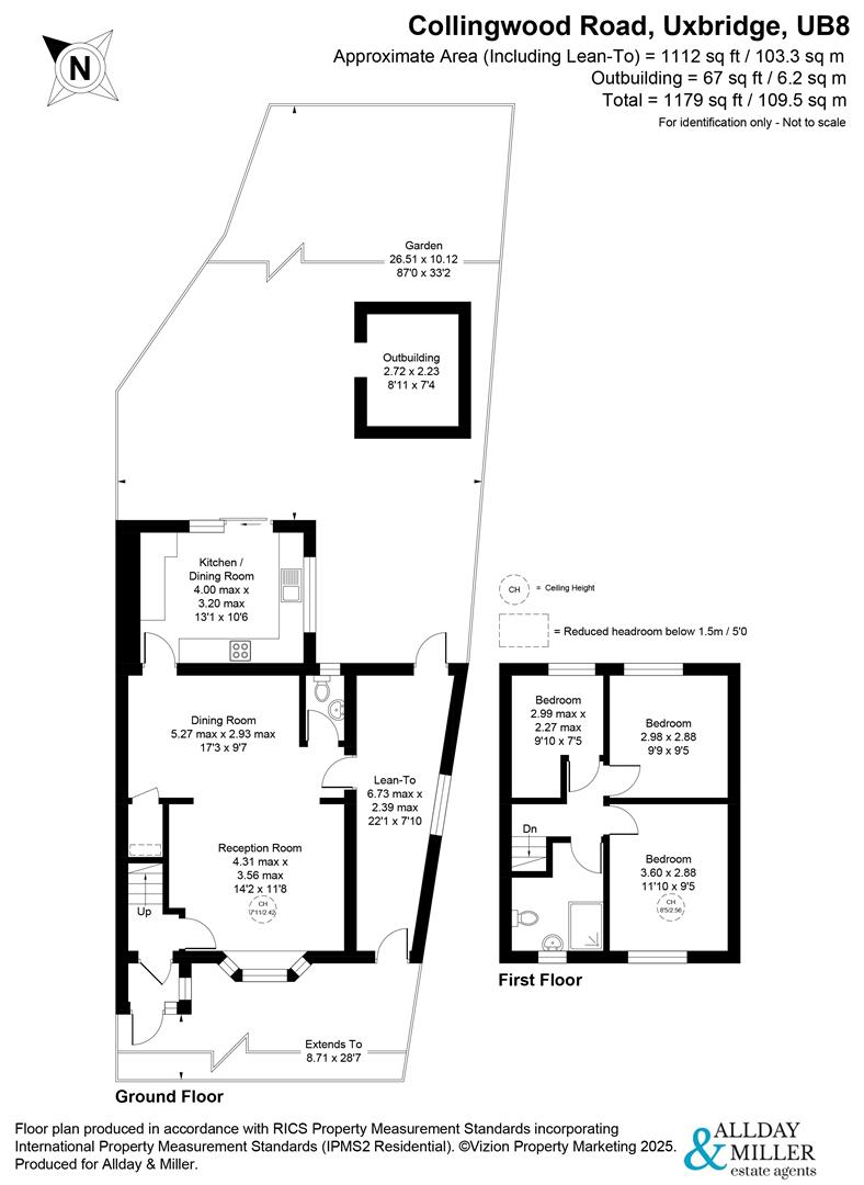 100, Collingwood Road, Uxbridge floorplan