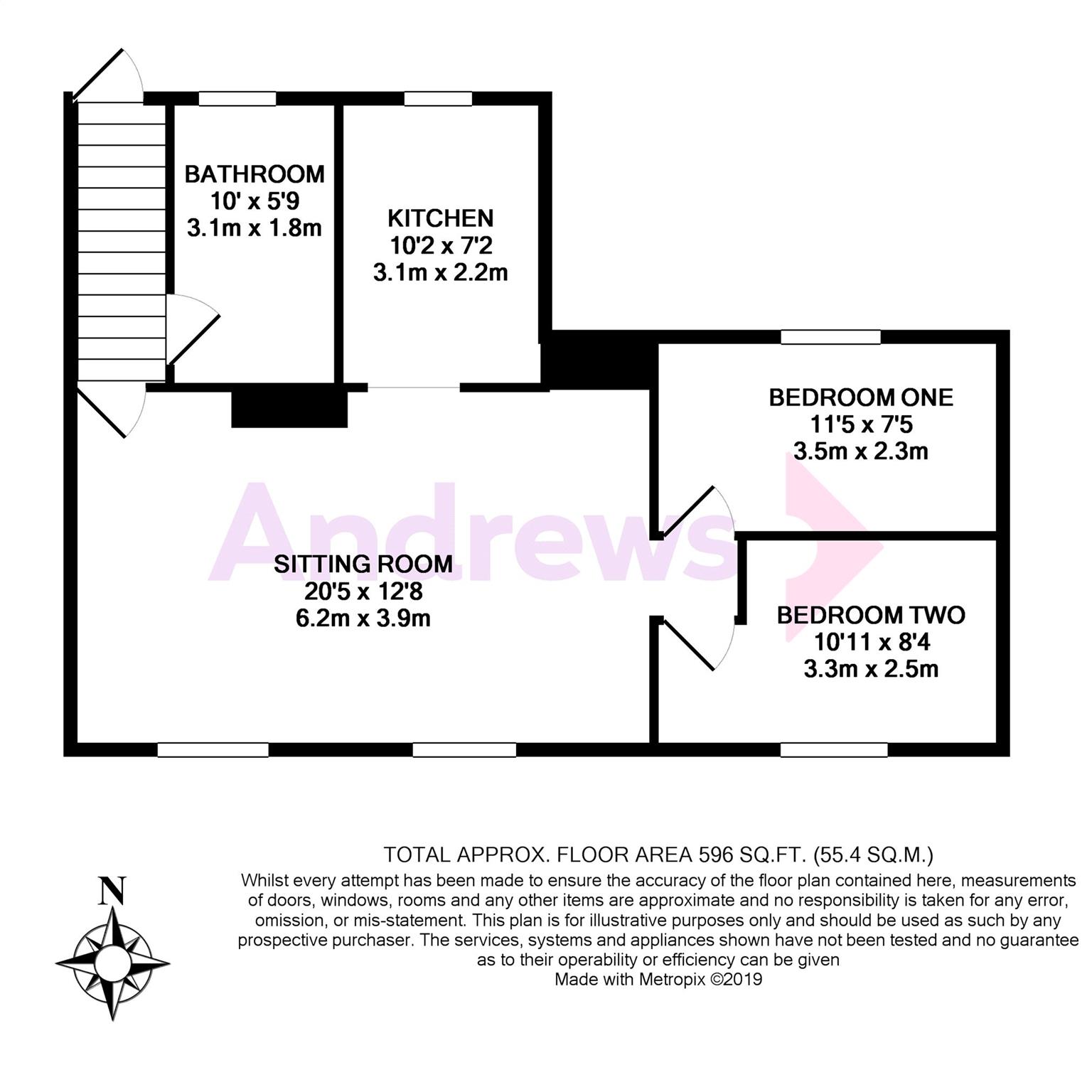 2 Bedrooms Flat to rent in First Floor Flat, High Street, Twerton, Bath BA2