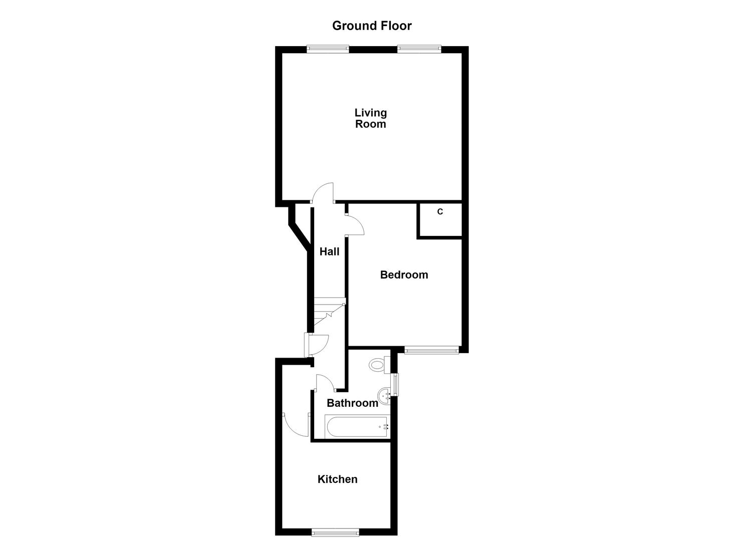 Flat 3, 4, Quarry Terrace, Hastings floorplan
