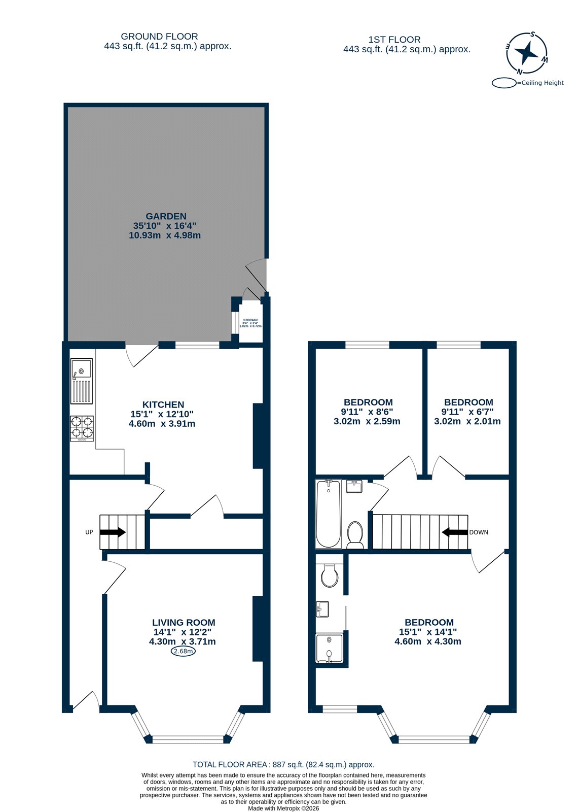 67, Drayton Avenue, London floorplan