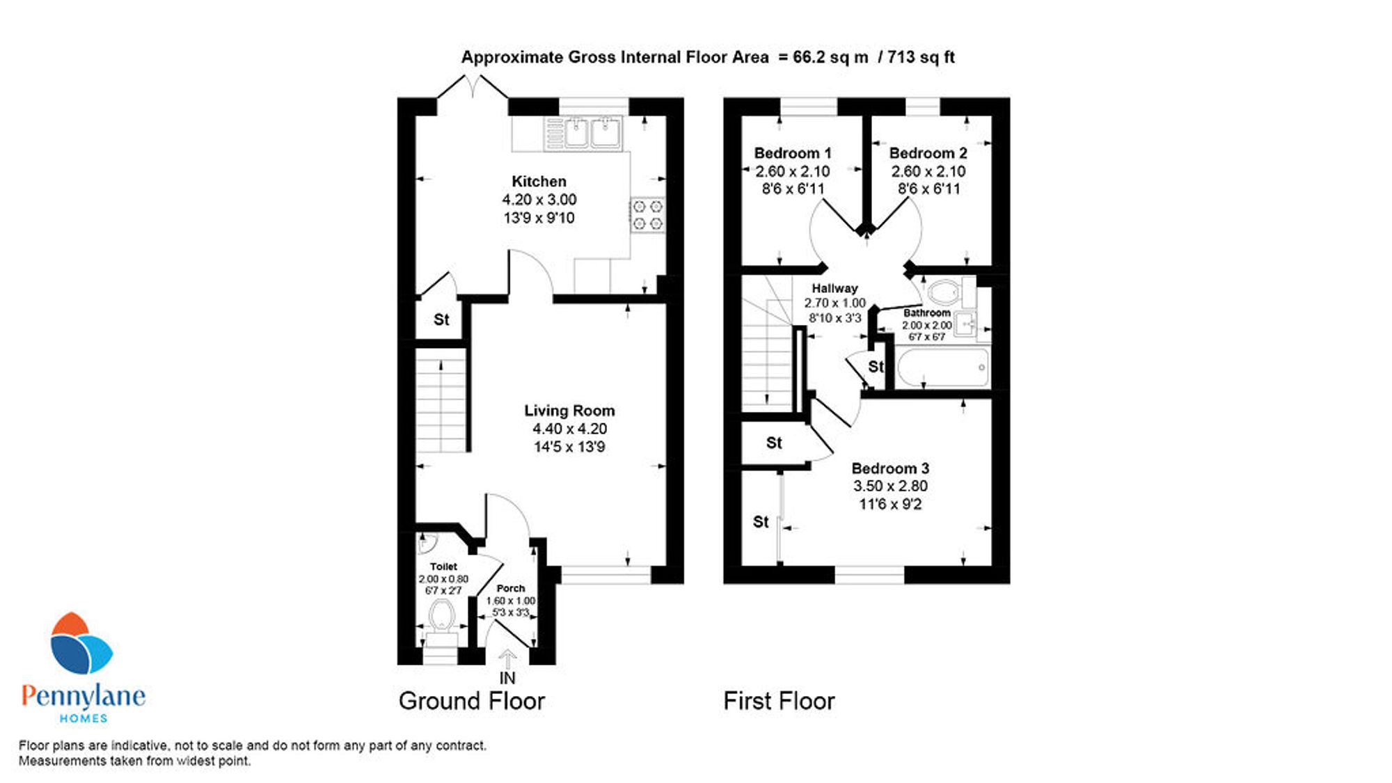 148 Moorpark Square, Renfrew floorplan