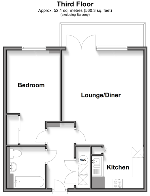 West Green Drive West Green, Crawley floorplan