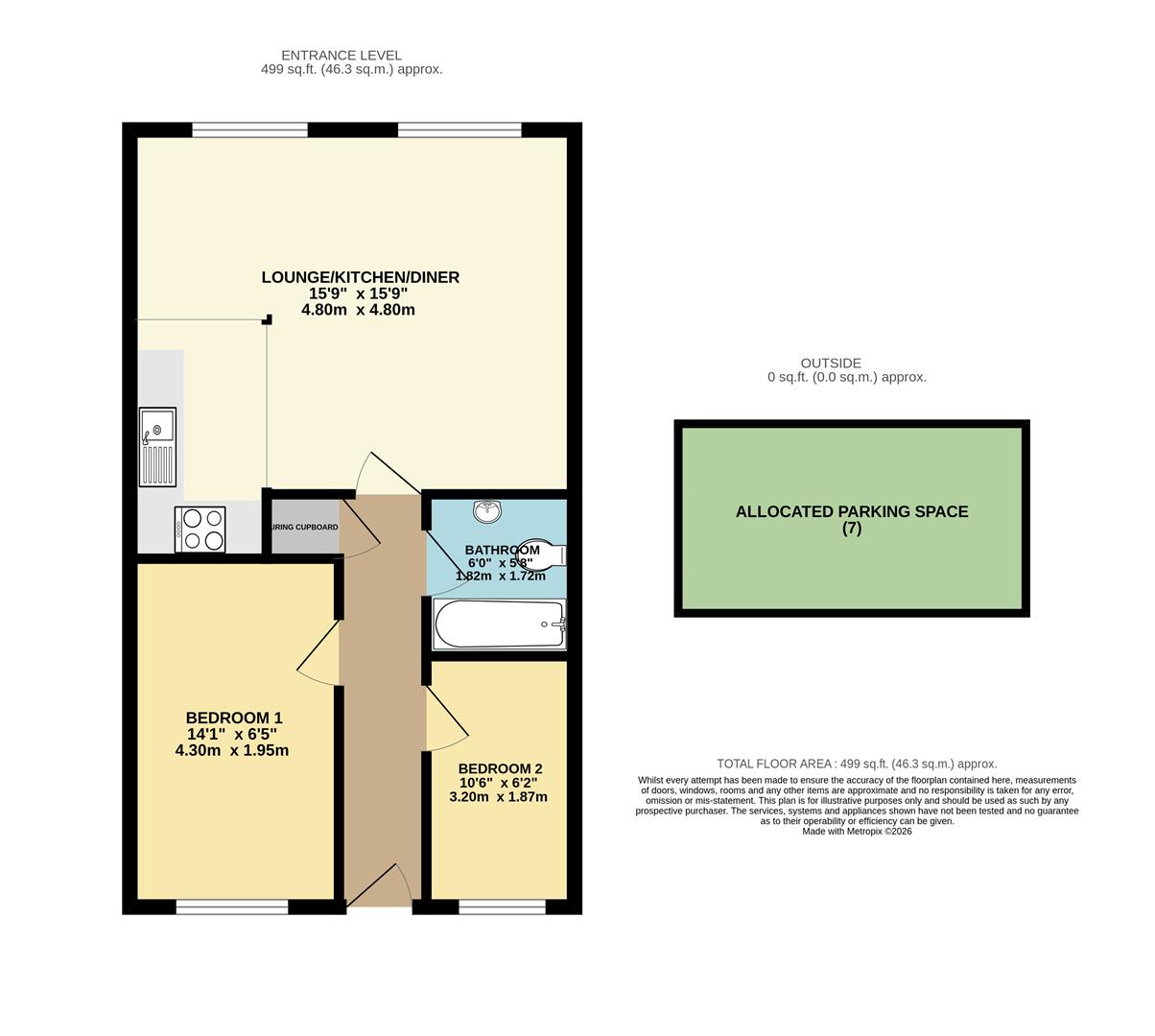 7, Bolton Court, Brixham floorplan