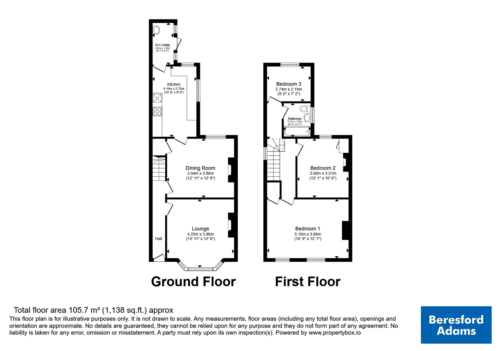 6, Percy Road, Wrexham floorplan