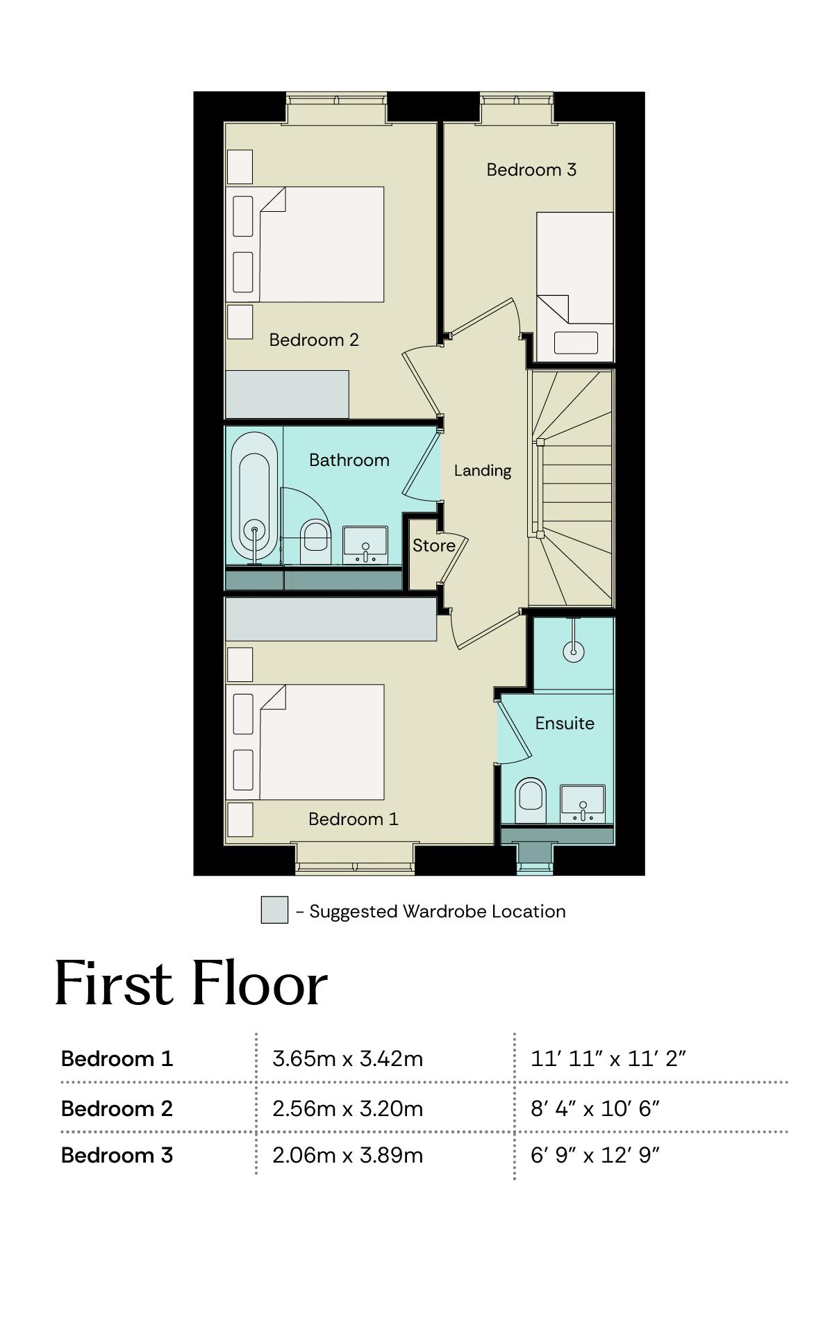 Plot 196 – The Dalton, Prebend Lane, Lincoln floorplan