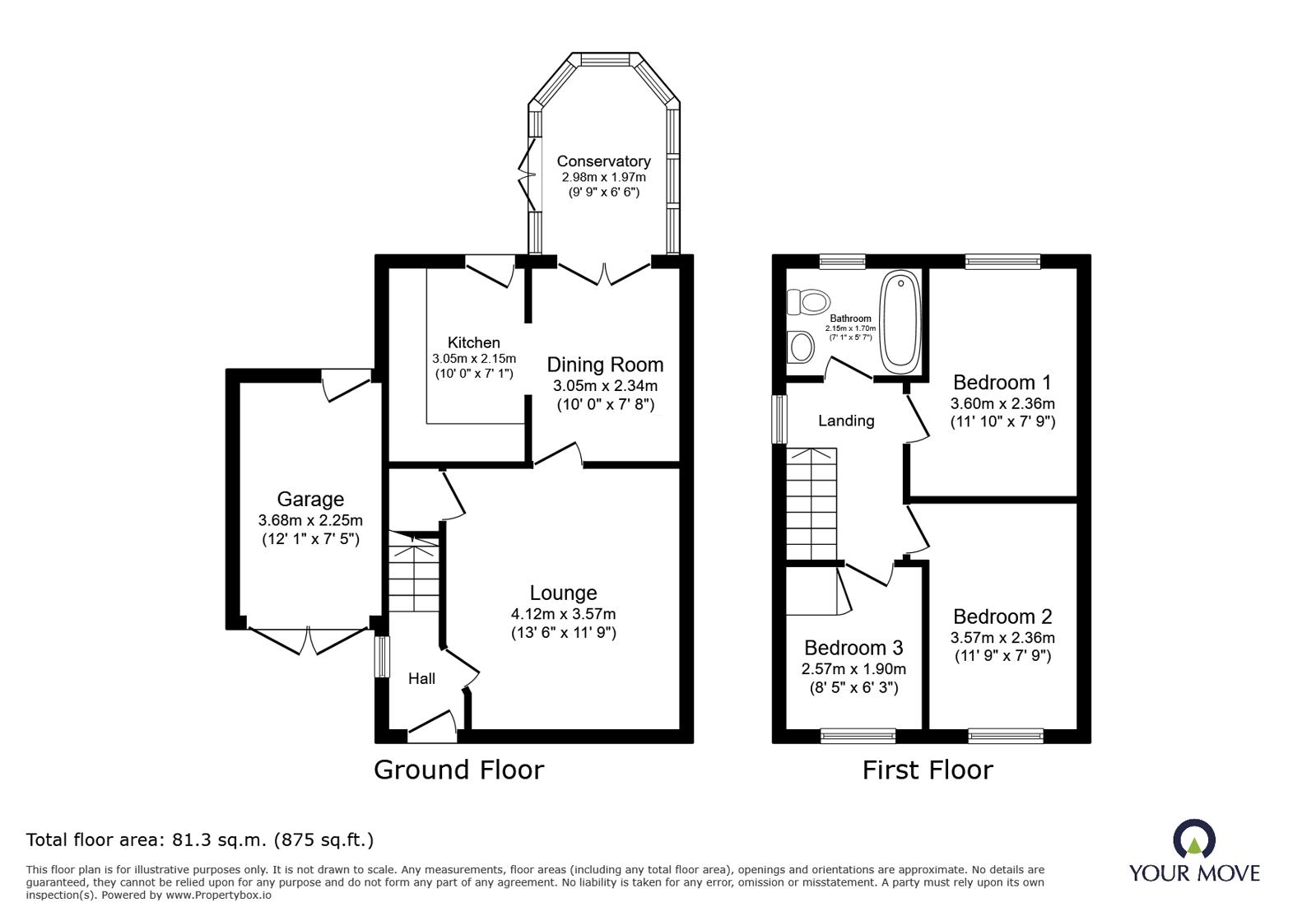 2, Turner Drive, Leicestershire floorplan