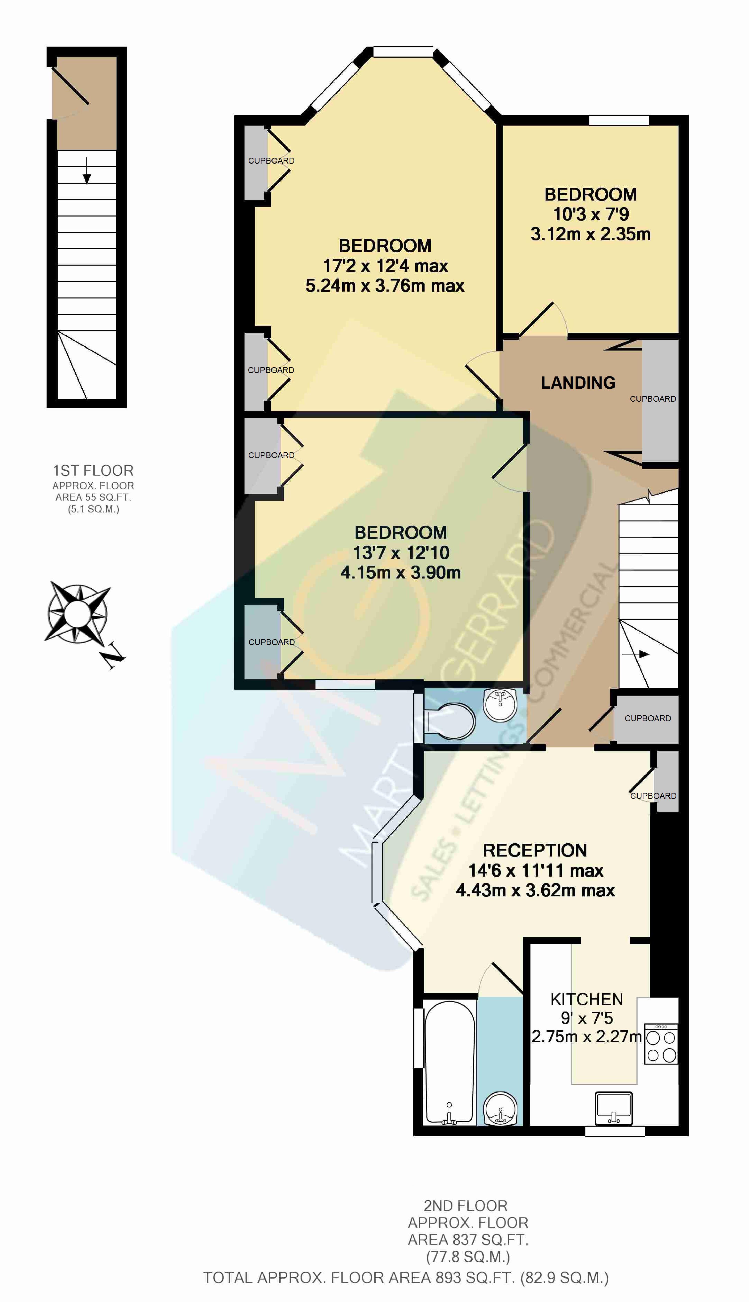 3 Bedrooms Flat to rent in Archway Road, Highgate N6