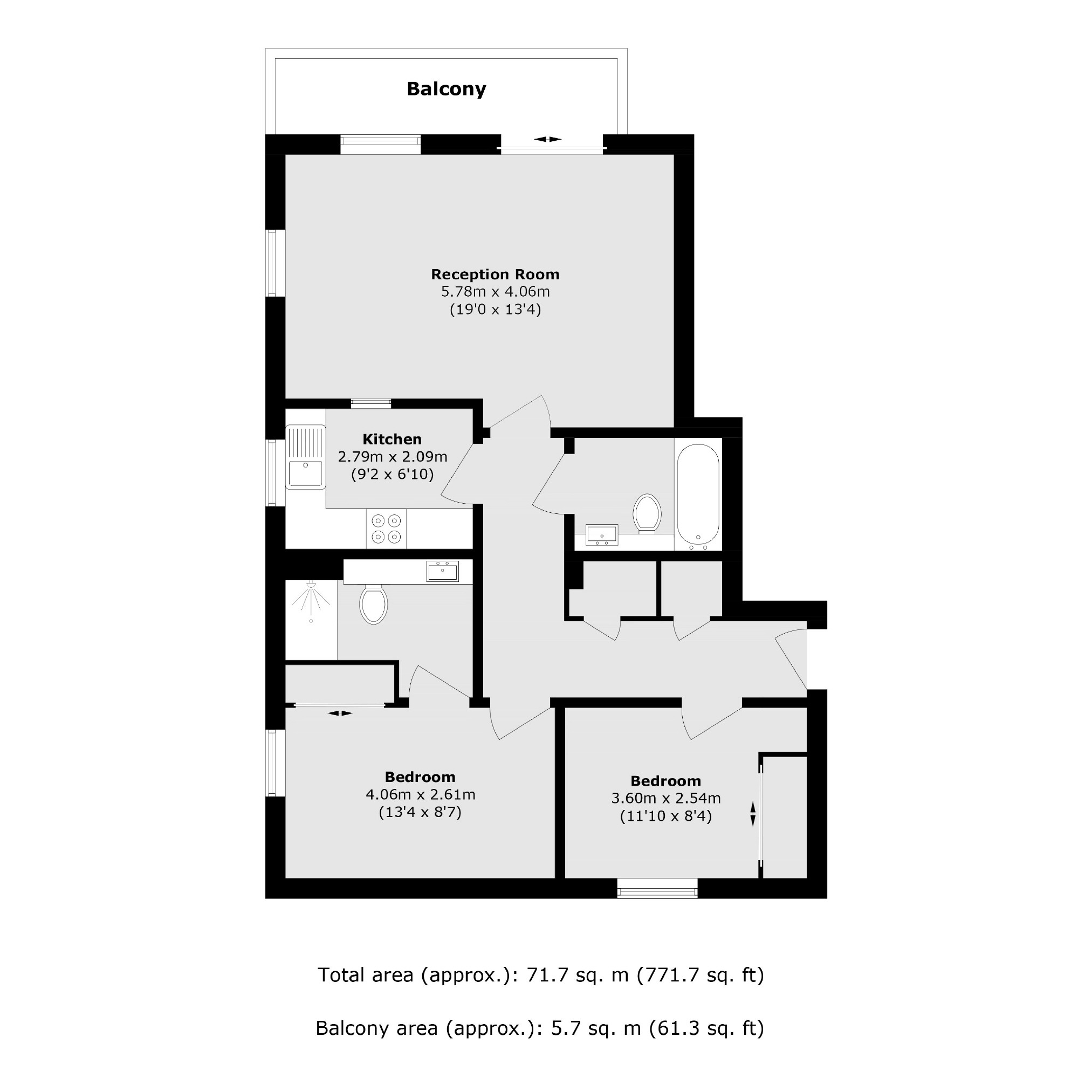 16, Holland Gardens, Brentford floorplan