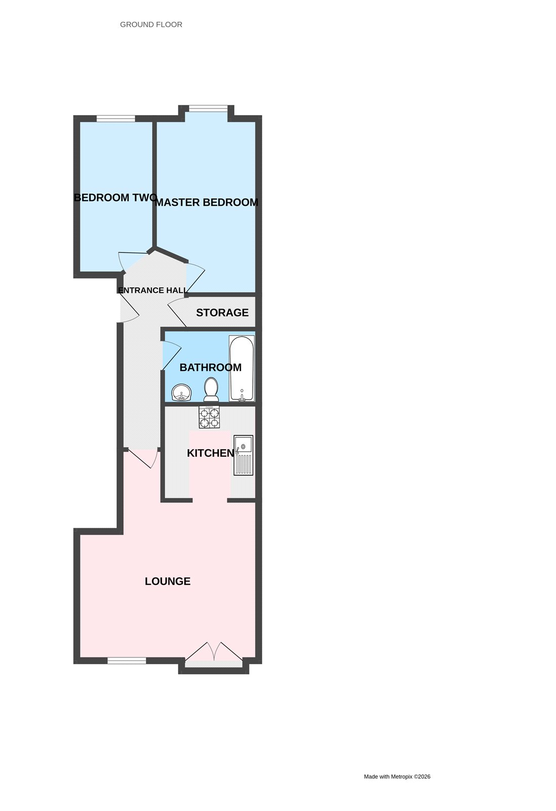 Flat 8, Parkhall Gardens,, Rosemary Avenue, Wolverhampton floorplan
