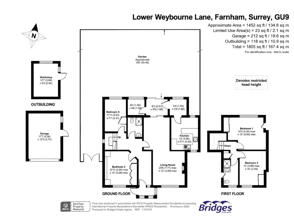 87, Lower Weybourne Lane, Surrey floorplan