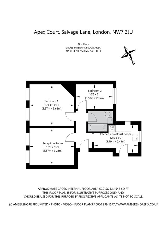 2, Apex Court, London floorplan
