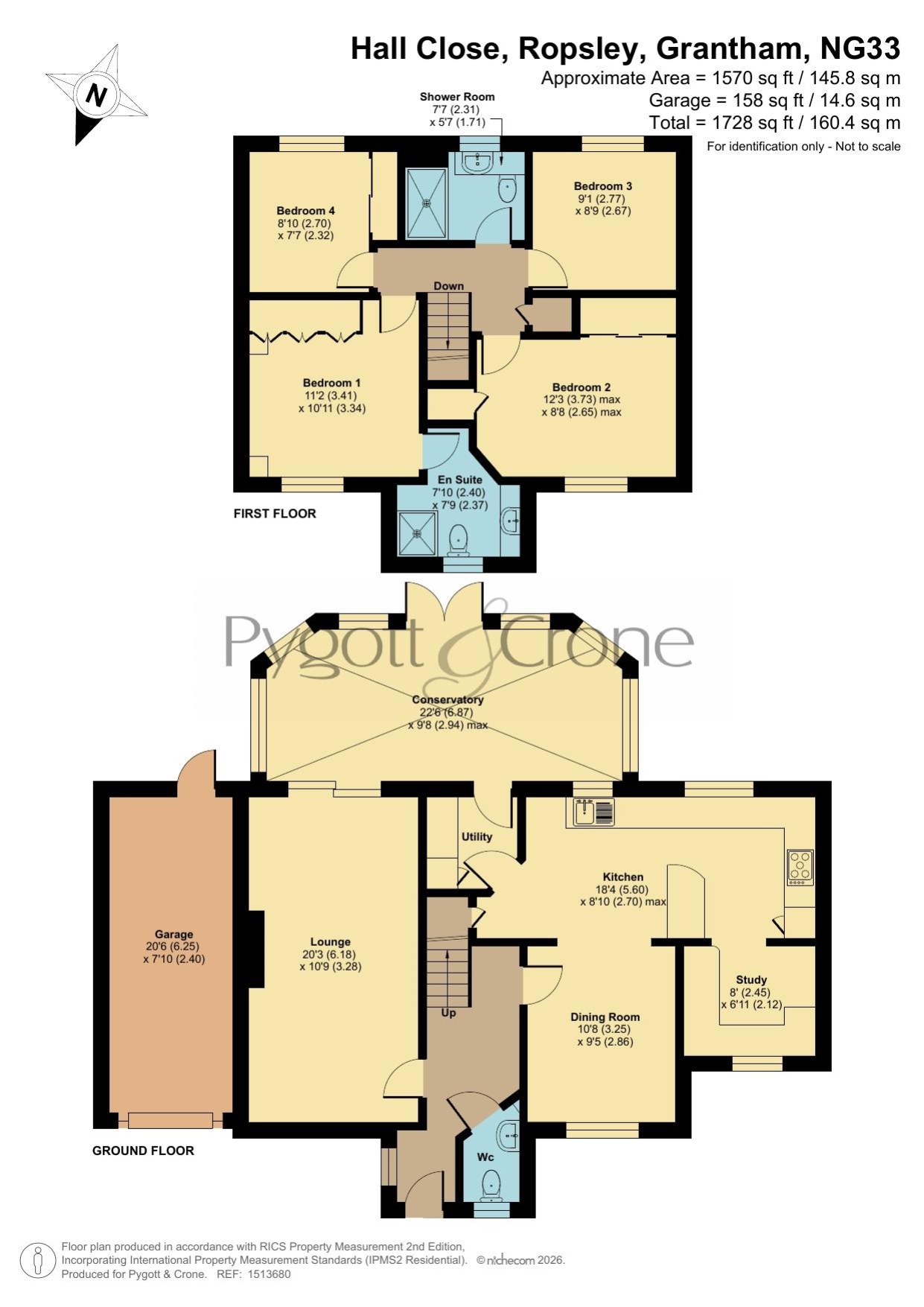 35, Hall Close, Grantham floorplan