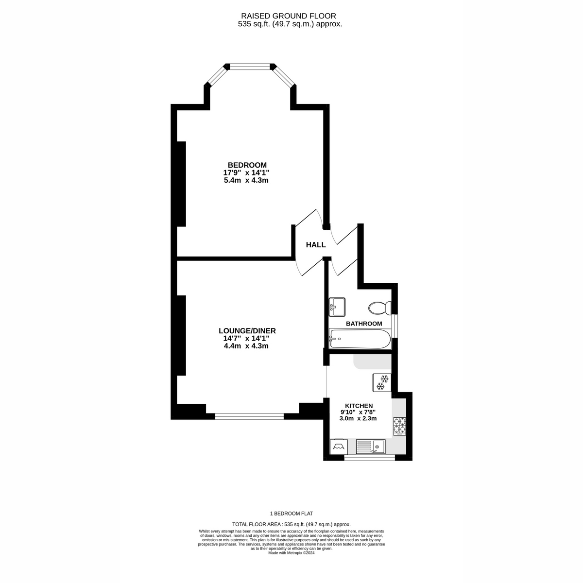 Flat Flat 2, 32, Hamlet Road, Crystal Palace floorplan