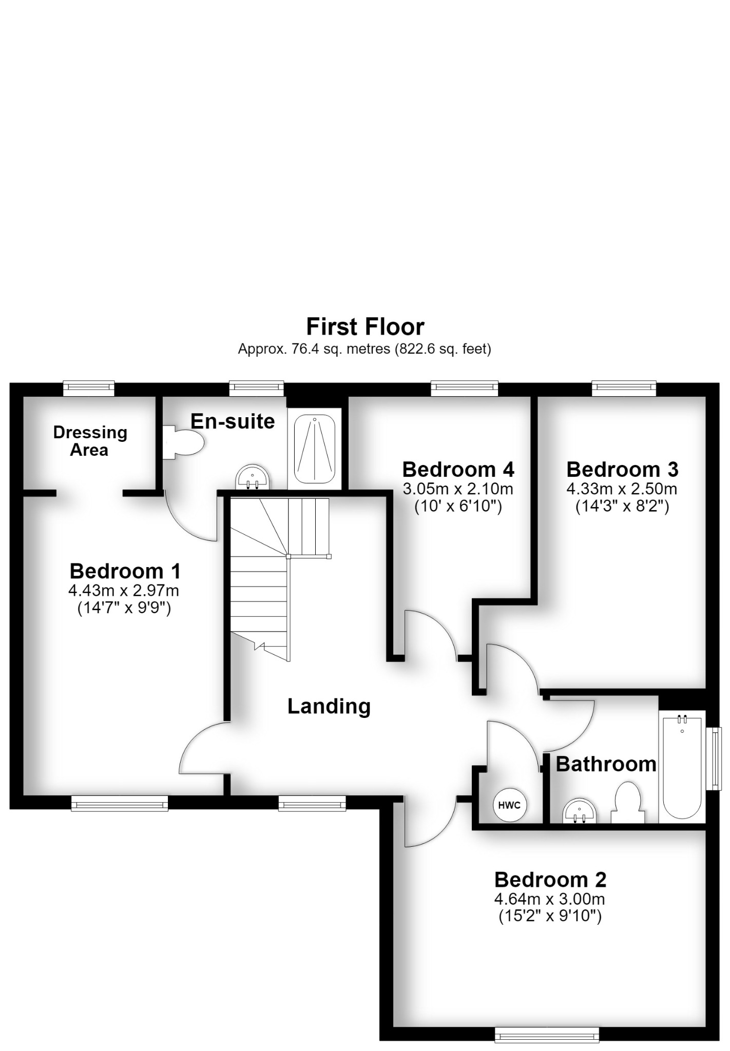 1 Greenacres Road, Sarisbury Green, Southampton floorplan