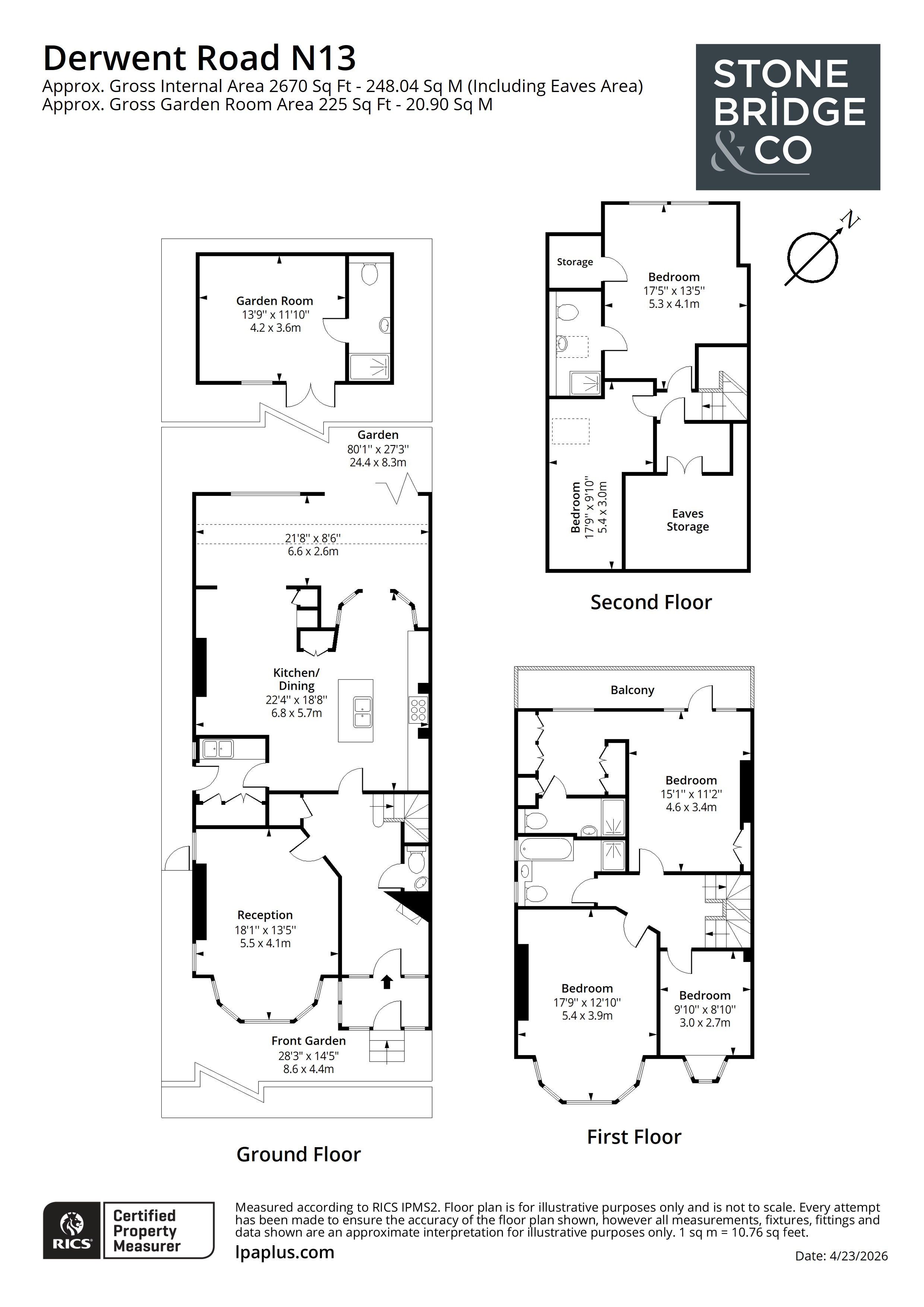 93, Derwent Road, London floorplan