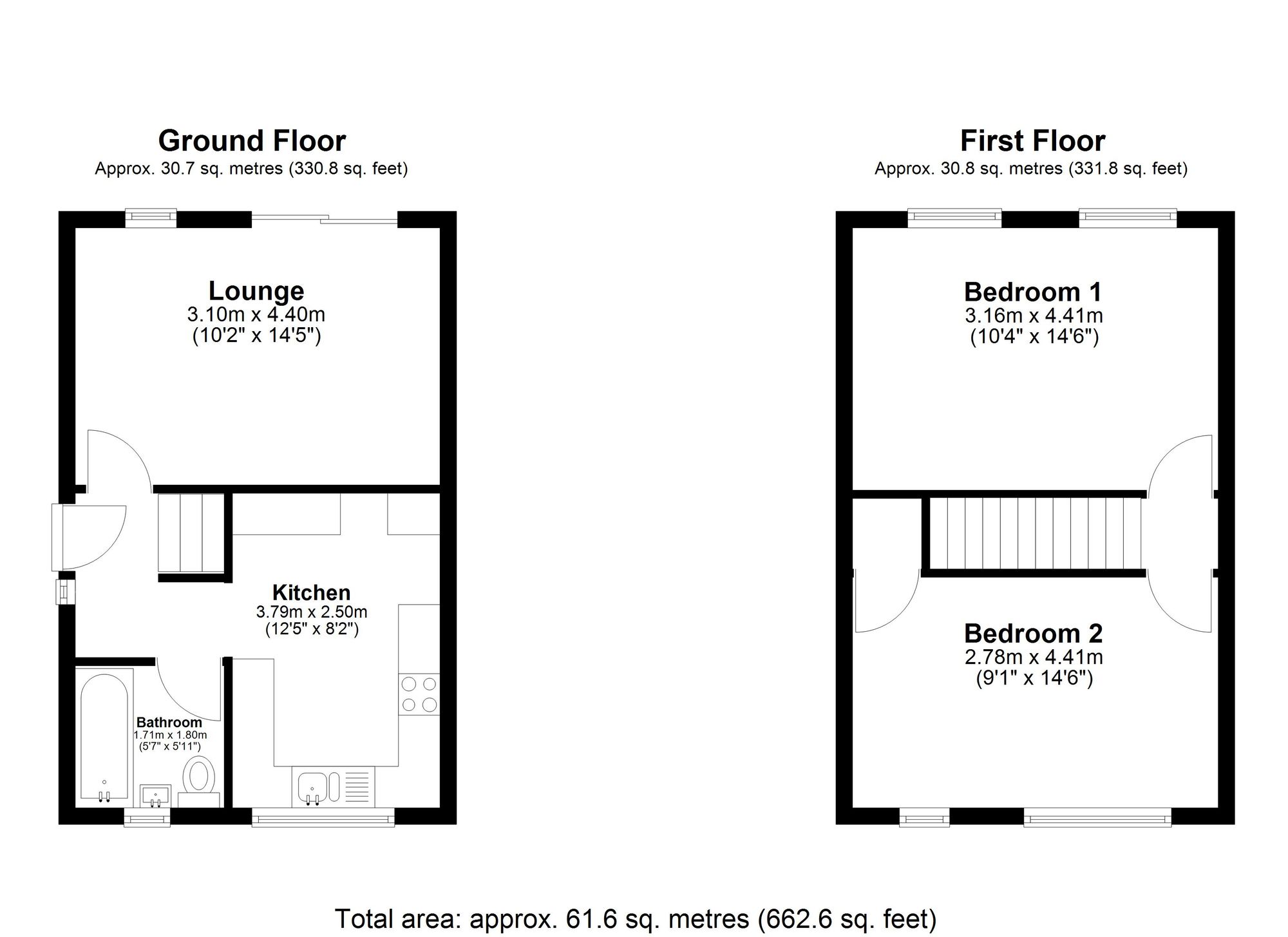 8 Russet Way, Royston floorplan
