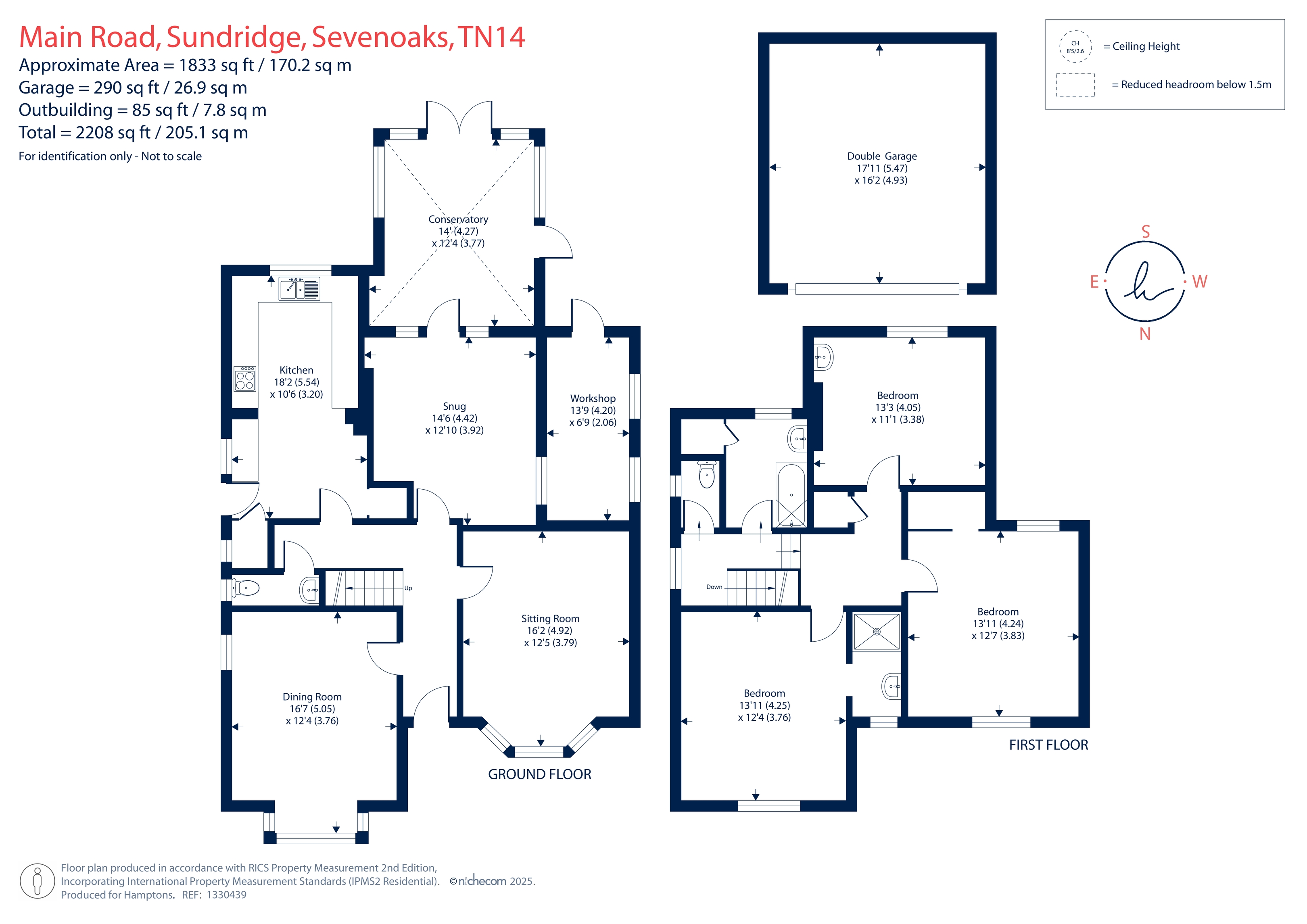 Main Road, Sundridge, TN14 floorplan