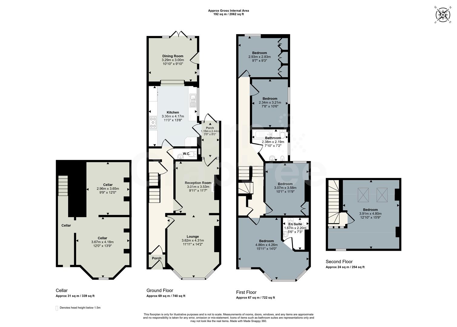 3, Cressy Road, Cardiff floorplan