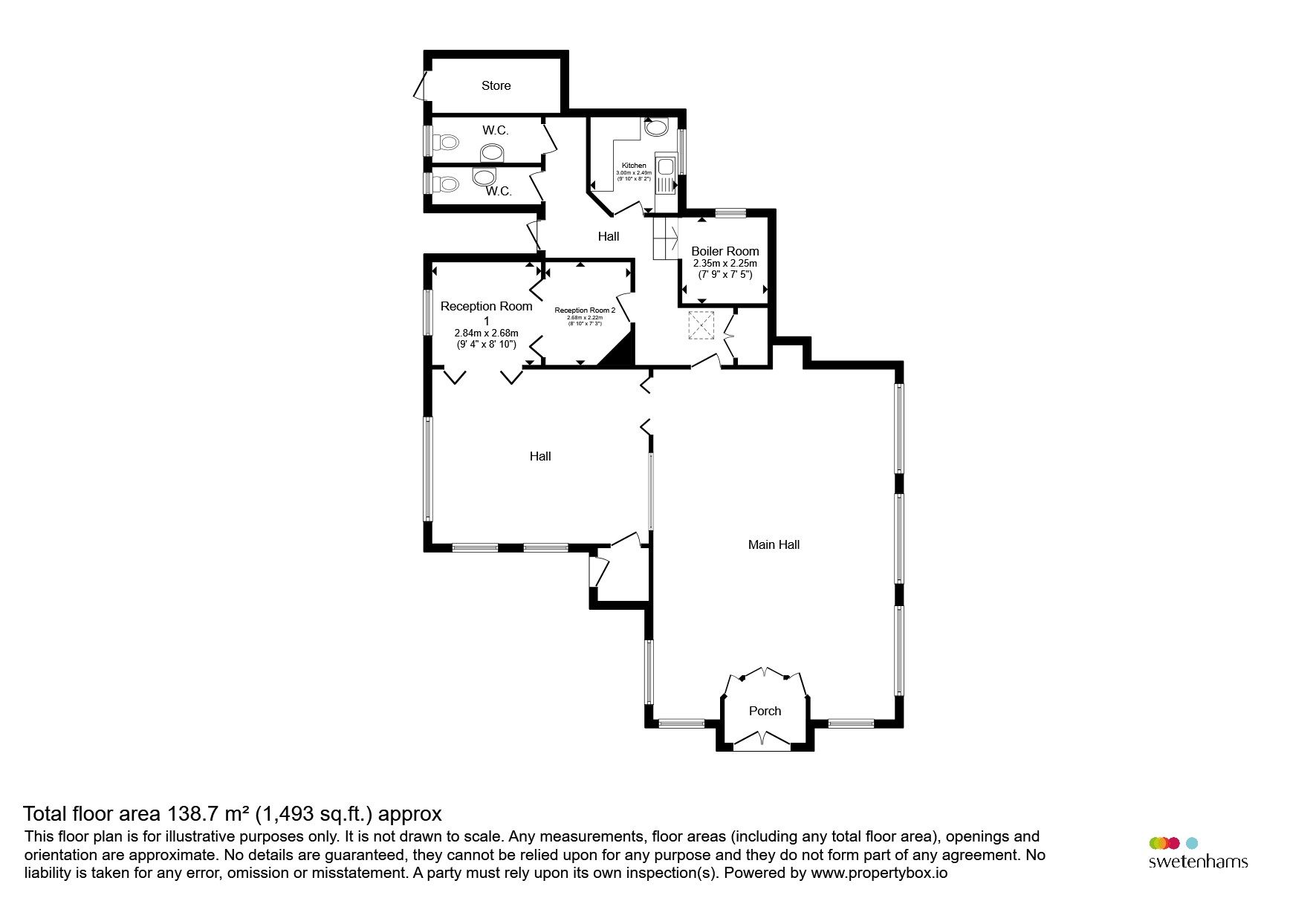 The Methodist Church, Abbey Lane, Northwich floorplan