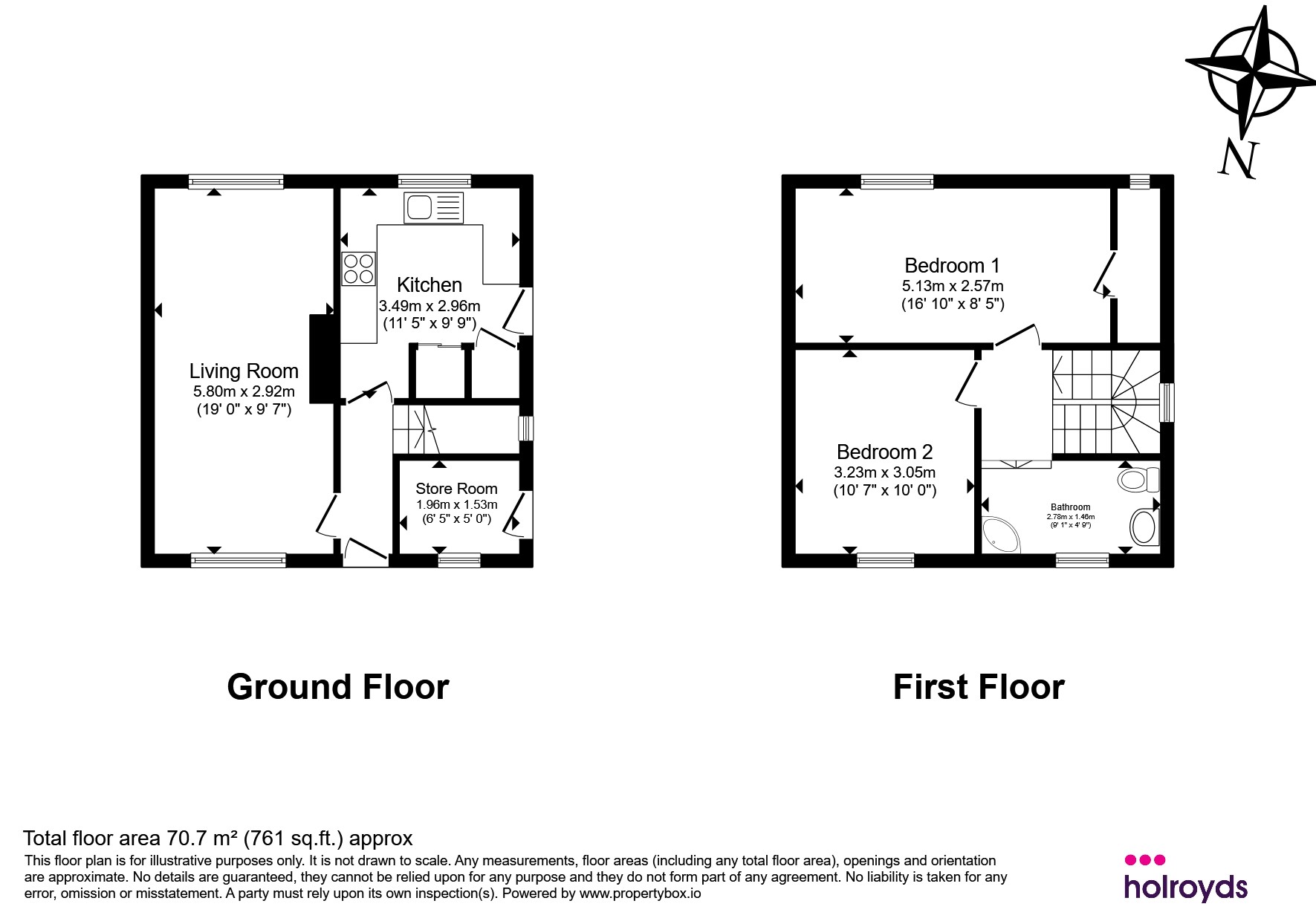 41, Whin Knoll Avenue, Keighley floorplan