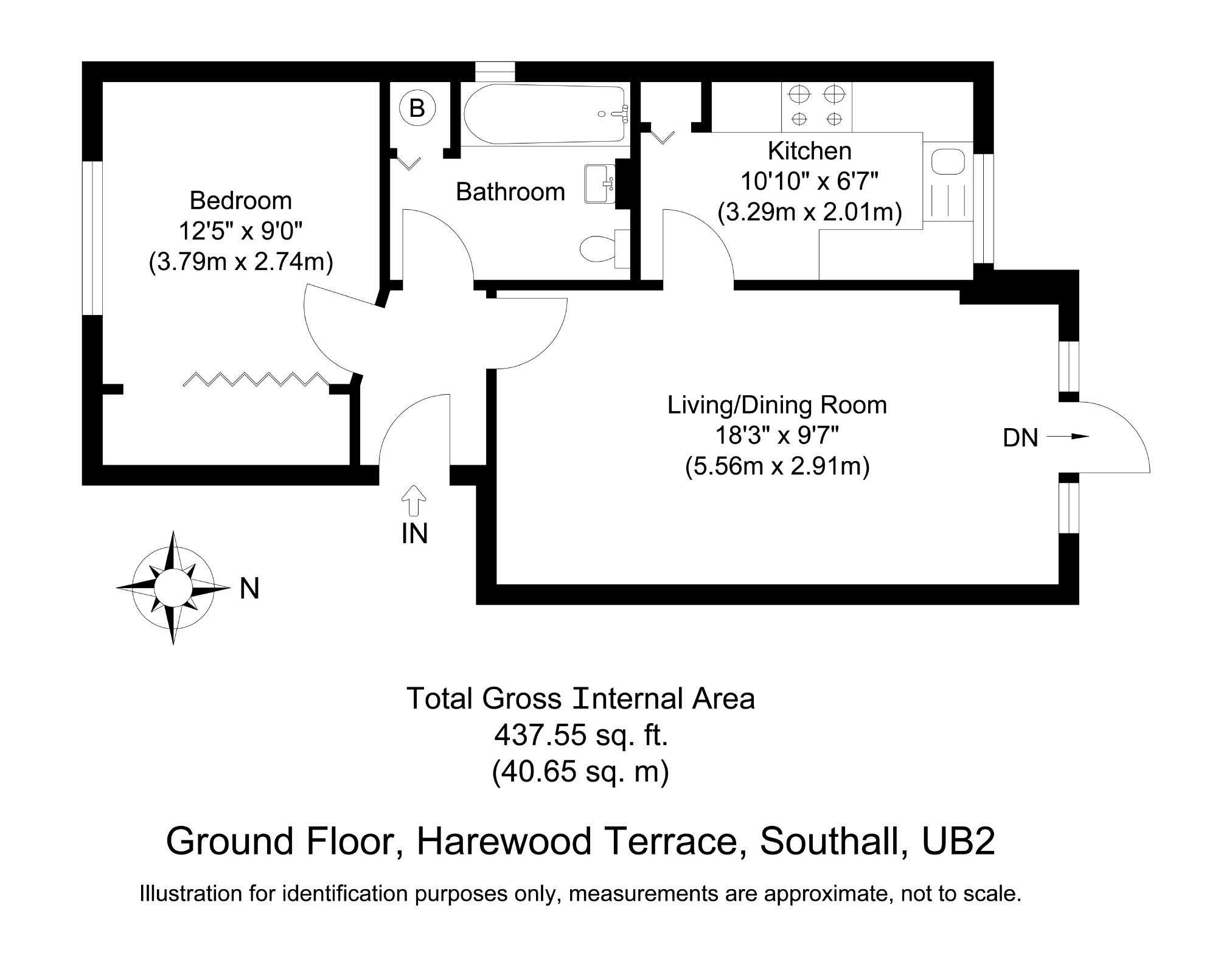 1 Bedrooms Flat for sale in Harewood Terrace, Southall, Middlesex UB2