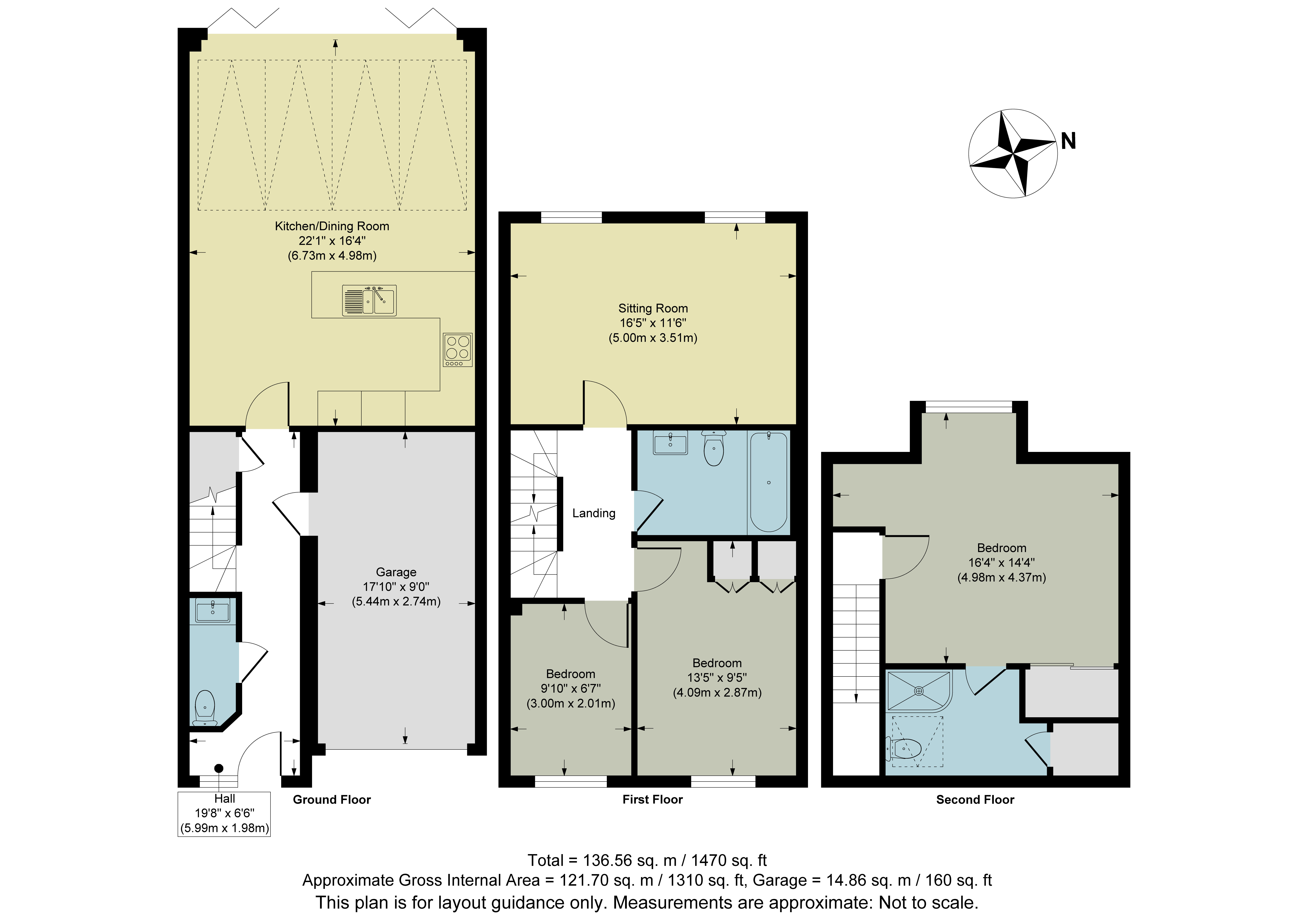 3, Millers Close, Walton-on-Thames floorplan