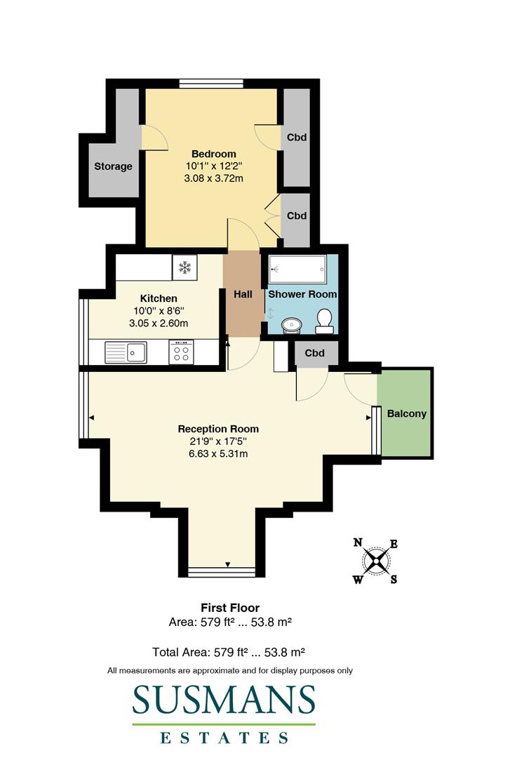 Upper Flat, 10, Theobald Street, Radlett floorplan