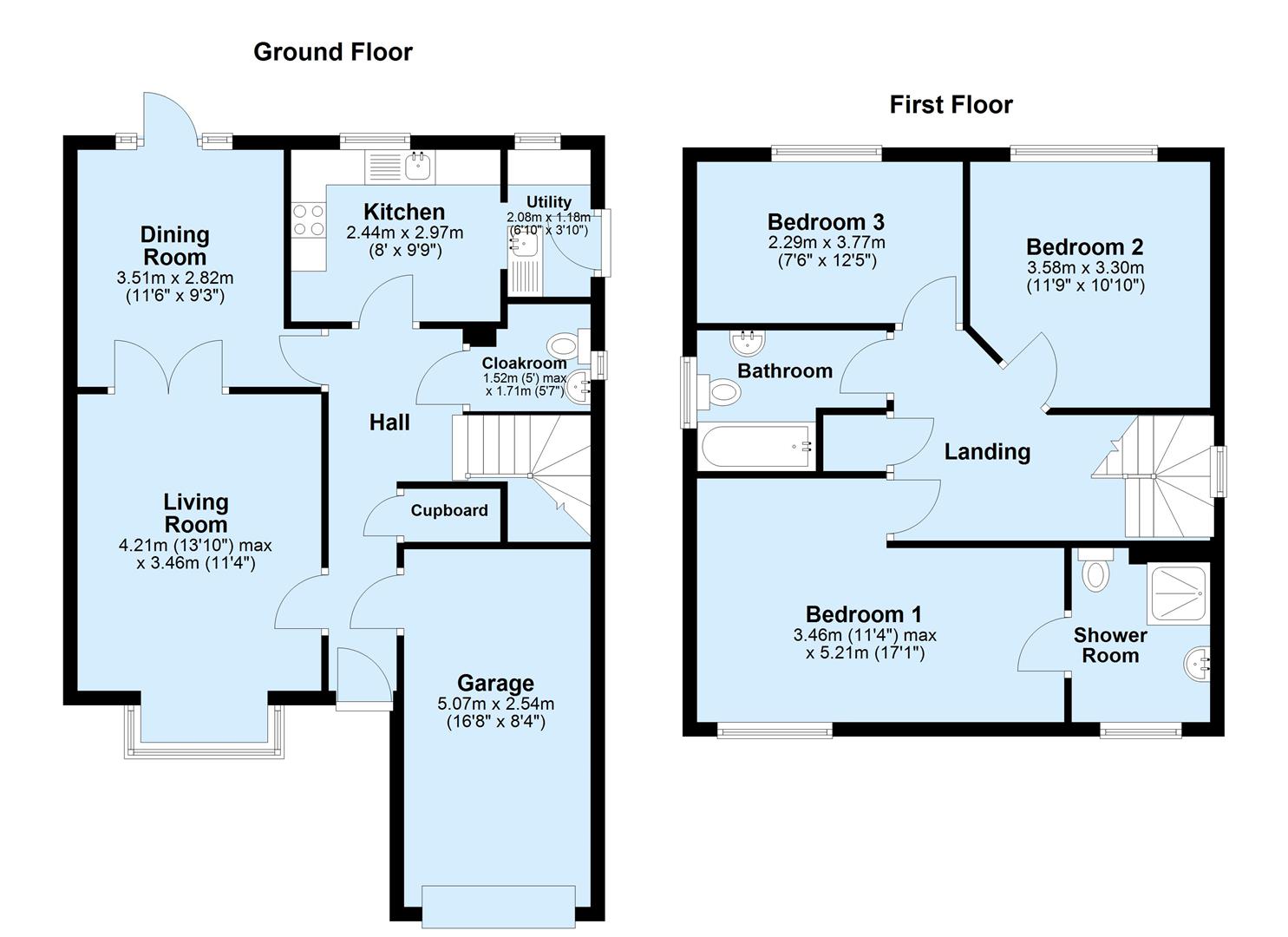 10, Goodwin Close, Wellingborough floorplan
