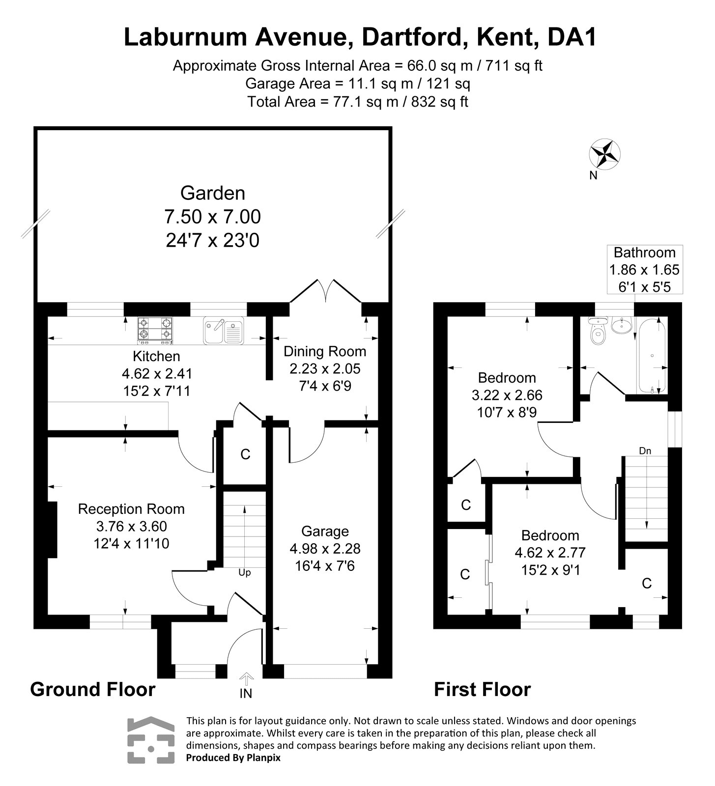 63, Laburnum Avenue, Kent floorplan