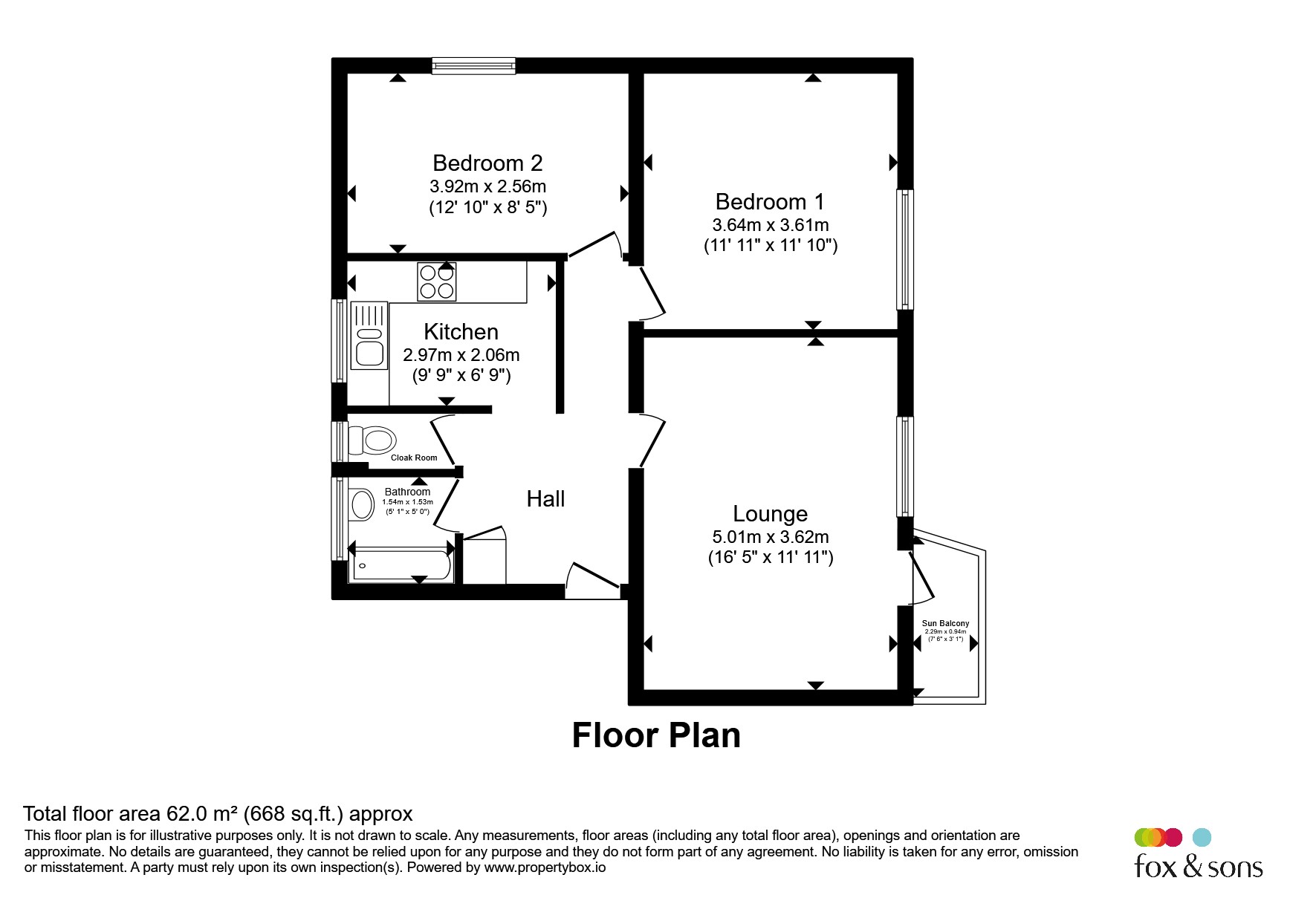 Flat 5, Friston House, 49, Selwyn Road, Eastbourne floorplan